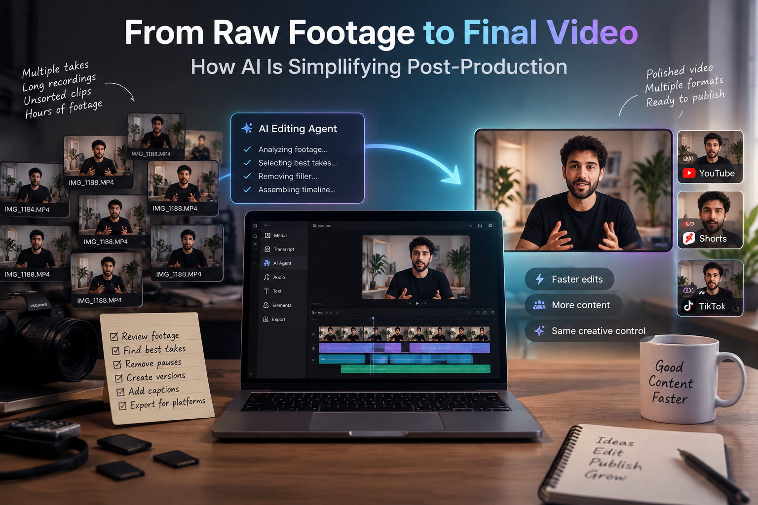 From Raw Footage to Final Video: How AI Is Simplifying Post-Production