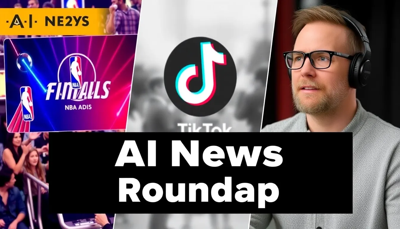 AI News Roundup: NBA Finals AI Ads, TikTok's AI Influencers, Google's Podcast Search & Claude Code (June 2025)