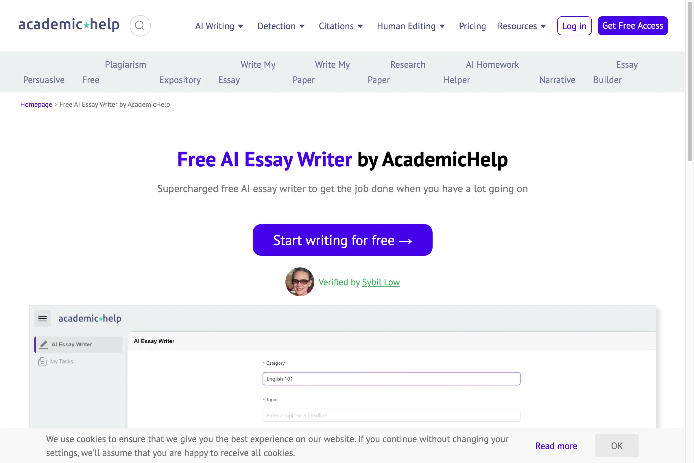 AcademicHelp's Free Essay Generator