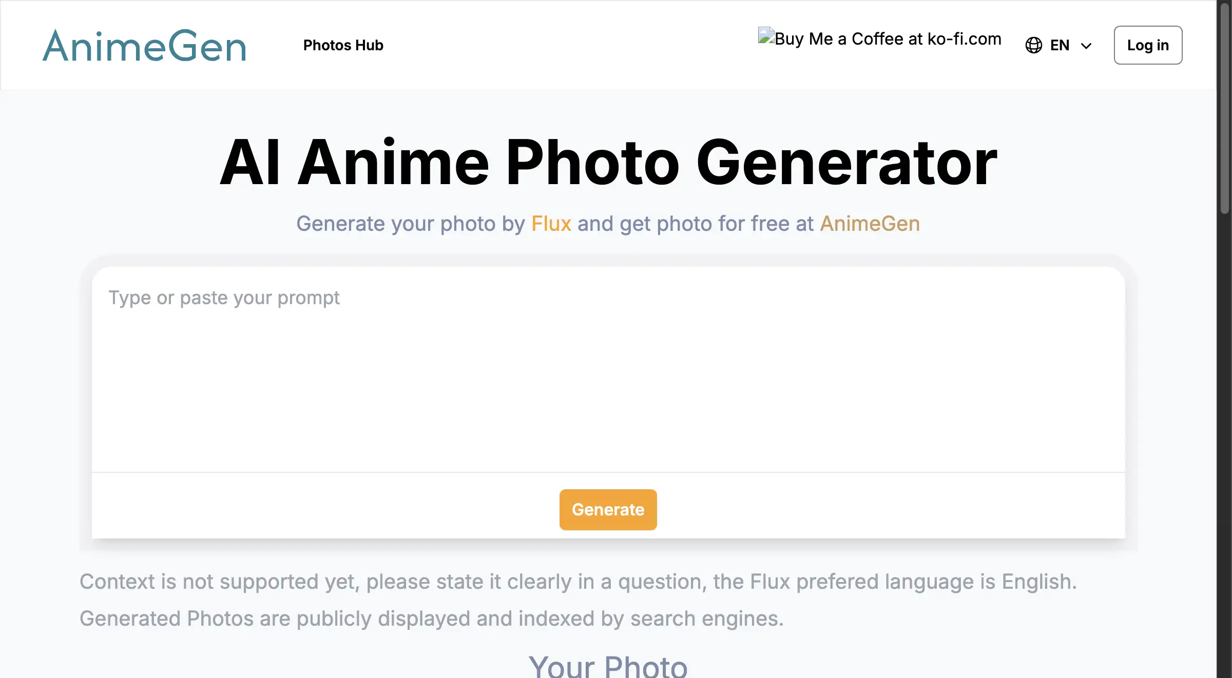 AI Anime Photo Generator