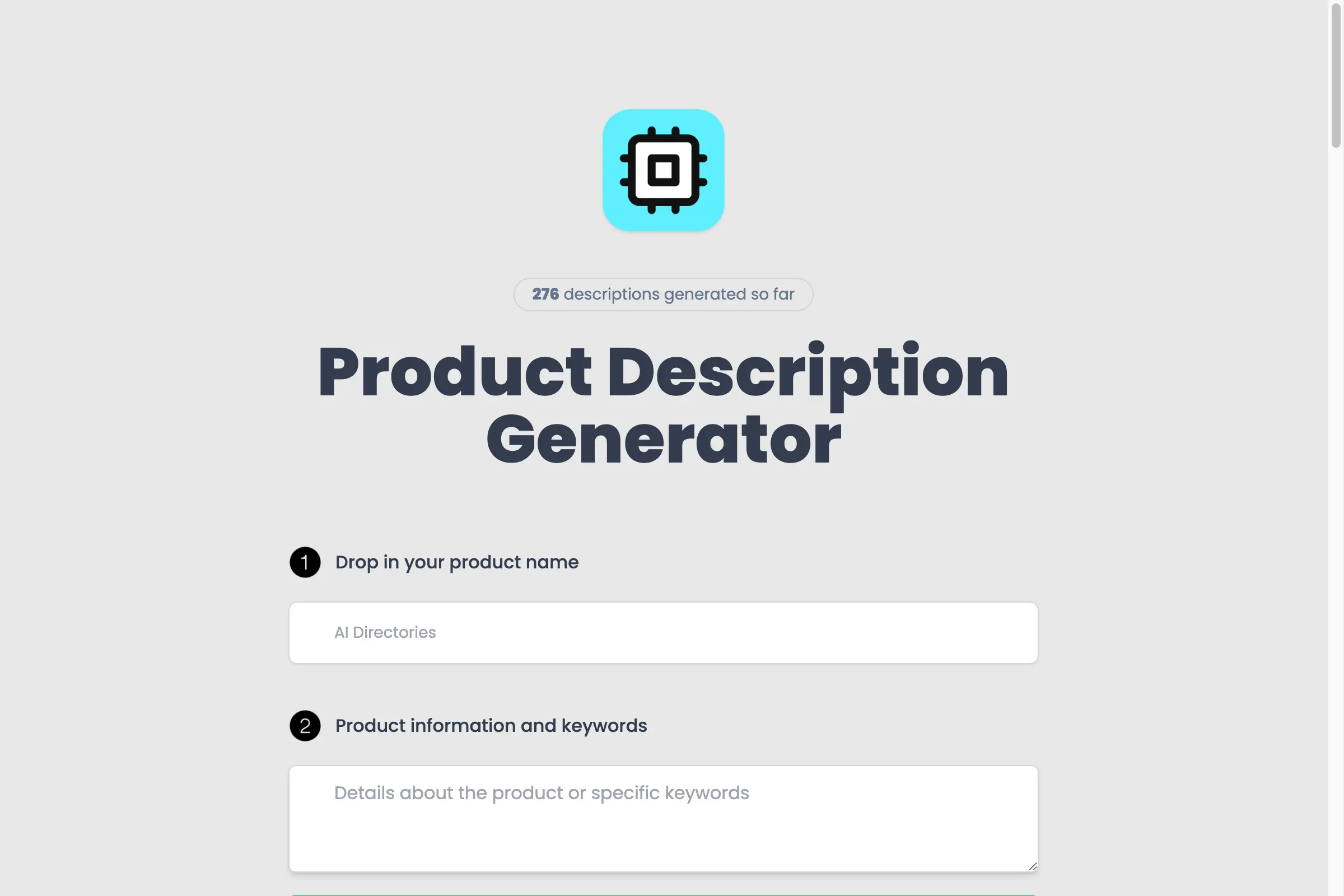 Product Description Generator by AIDirectories