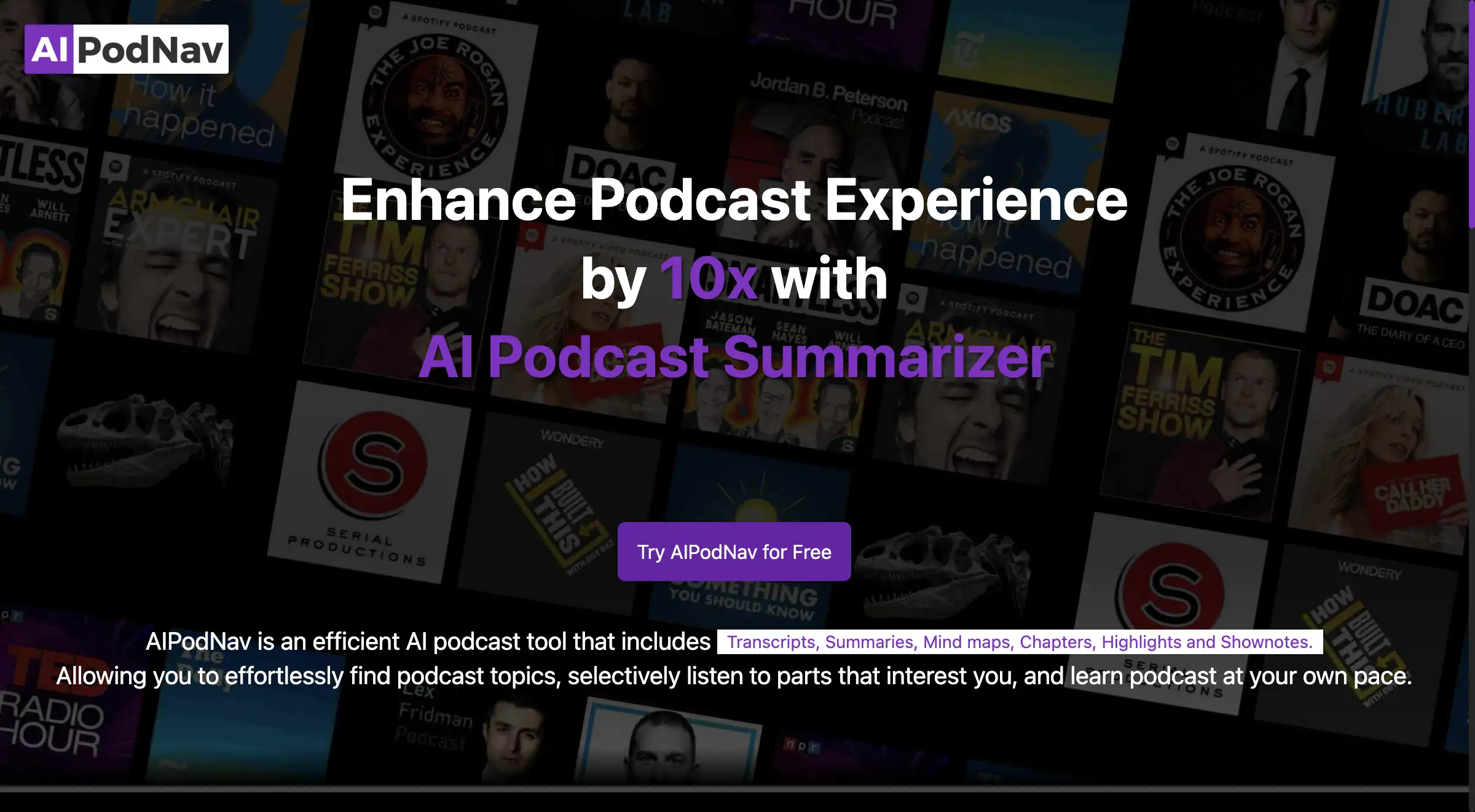 AIPodNav: AI Podcast Summarizer