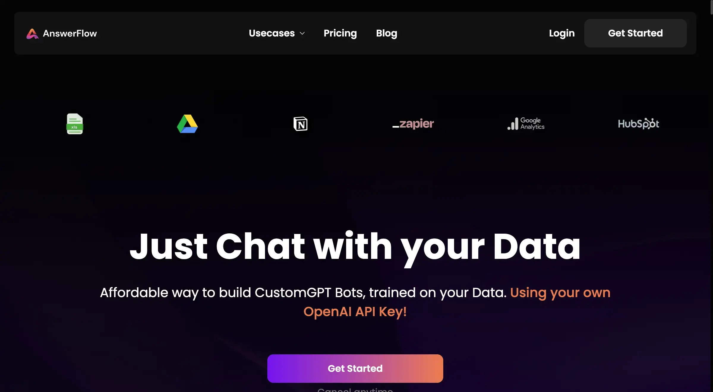 AnswerFlow AI - Boost Efficiency with Data-Driven Chatbot