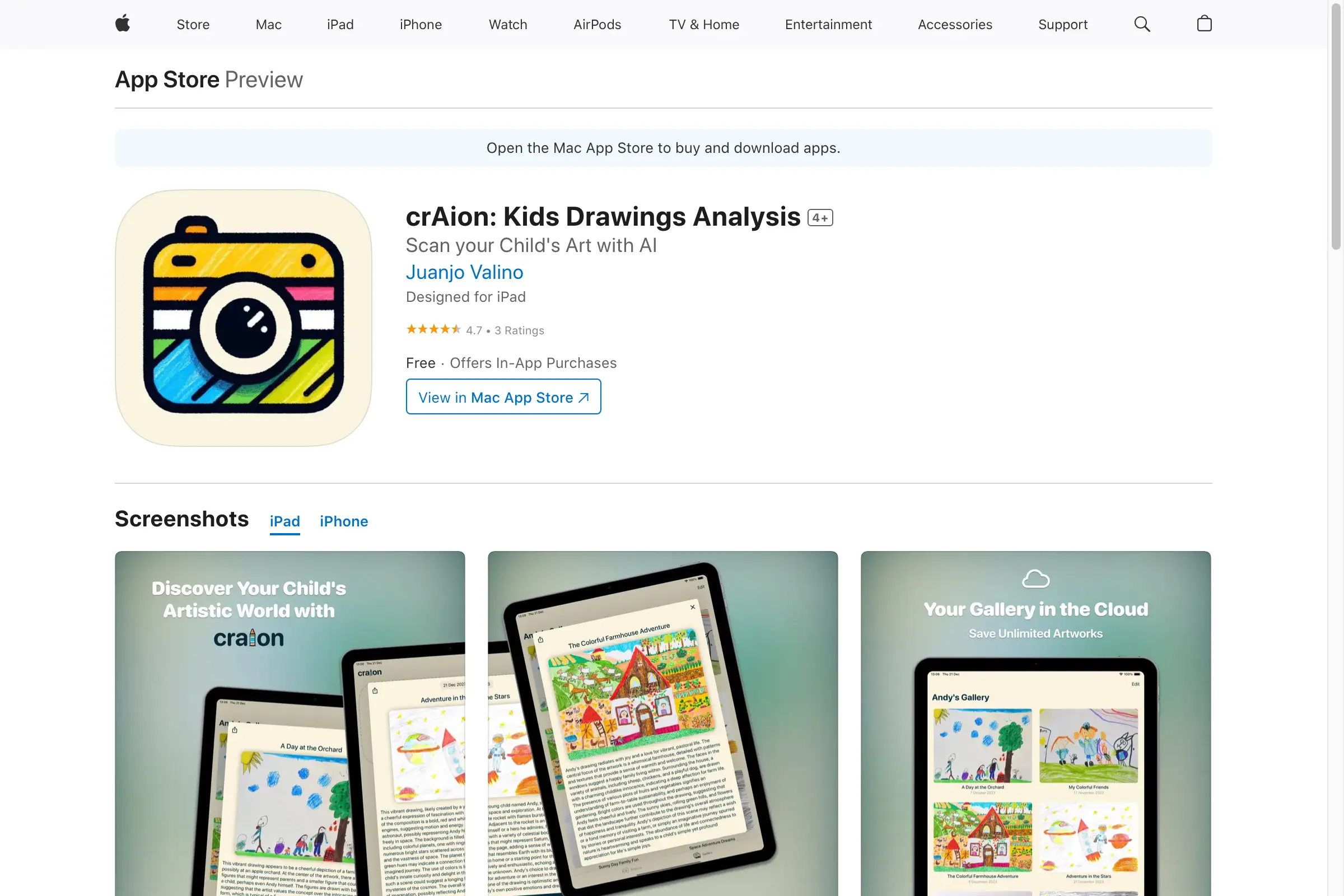 crAion: Kids Drawings Analysis