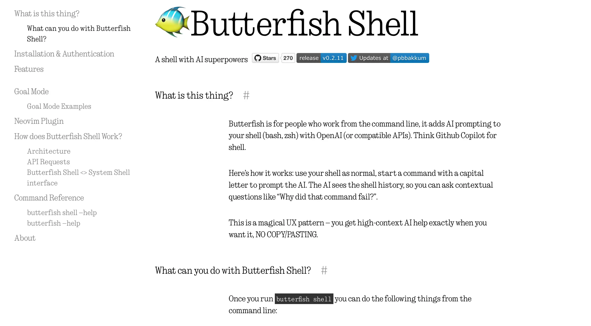 Butterfish Shell