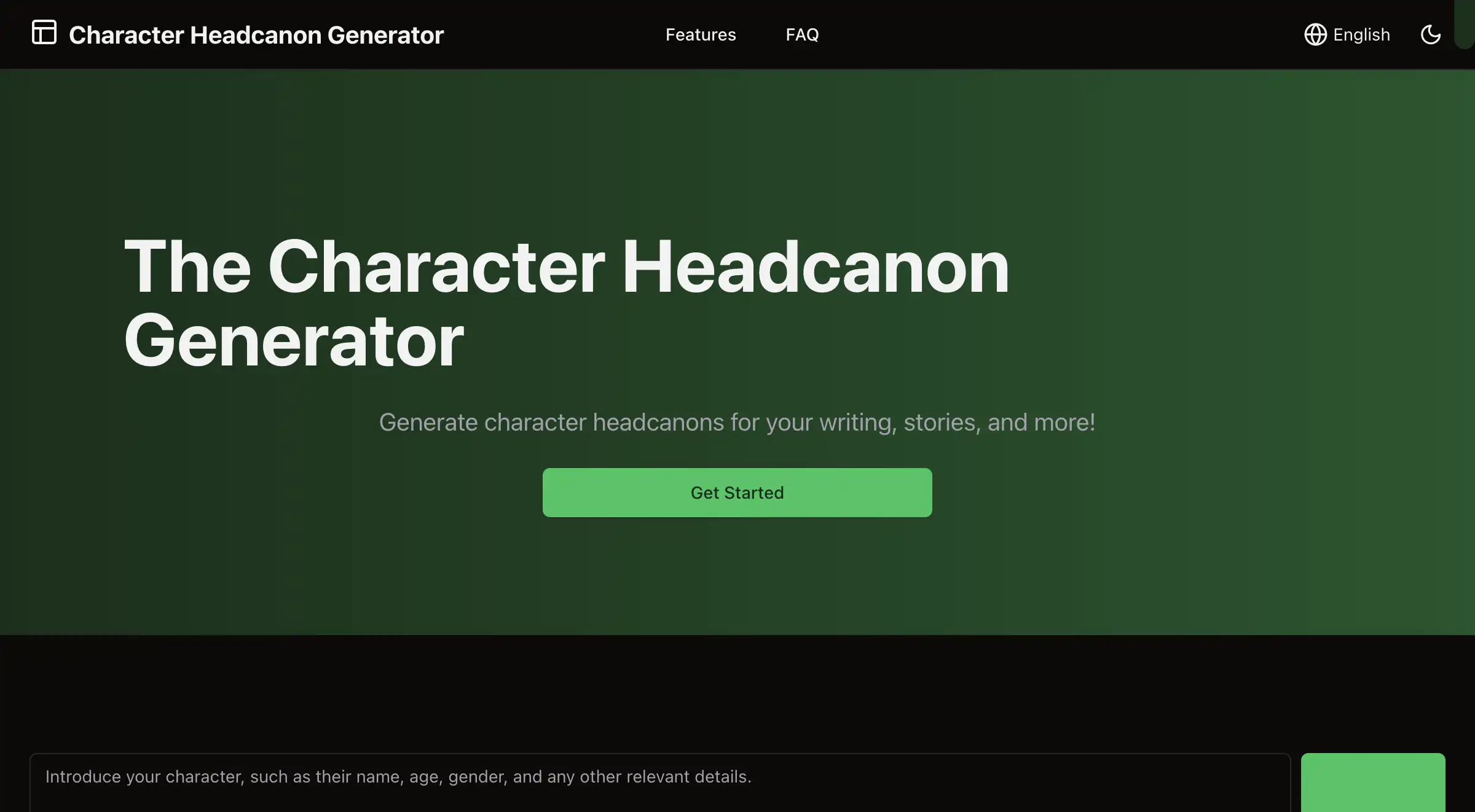 Character Headcanon Generator