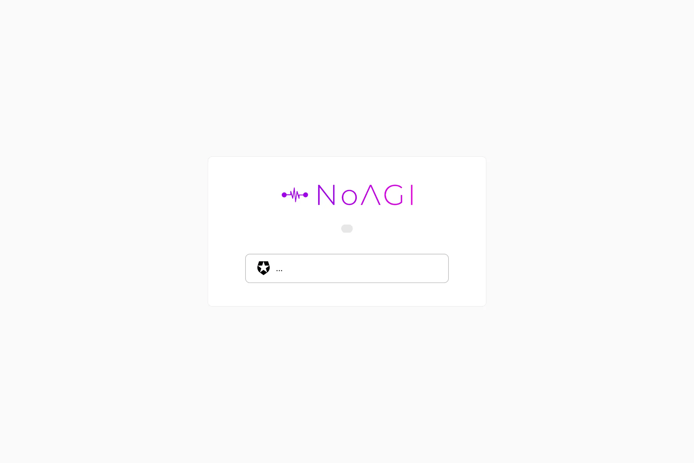 NoAGI Chat