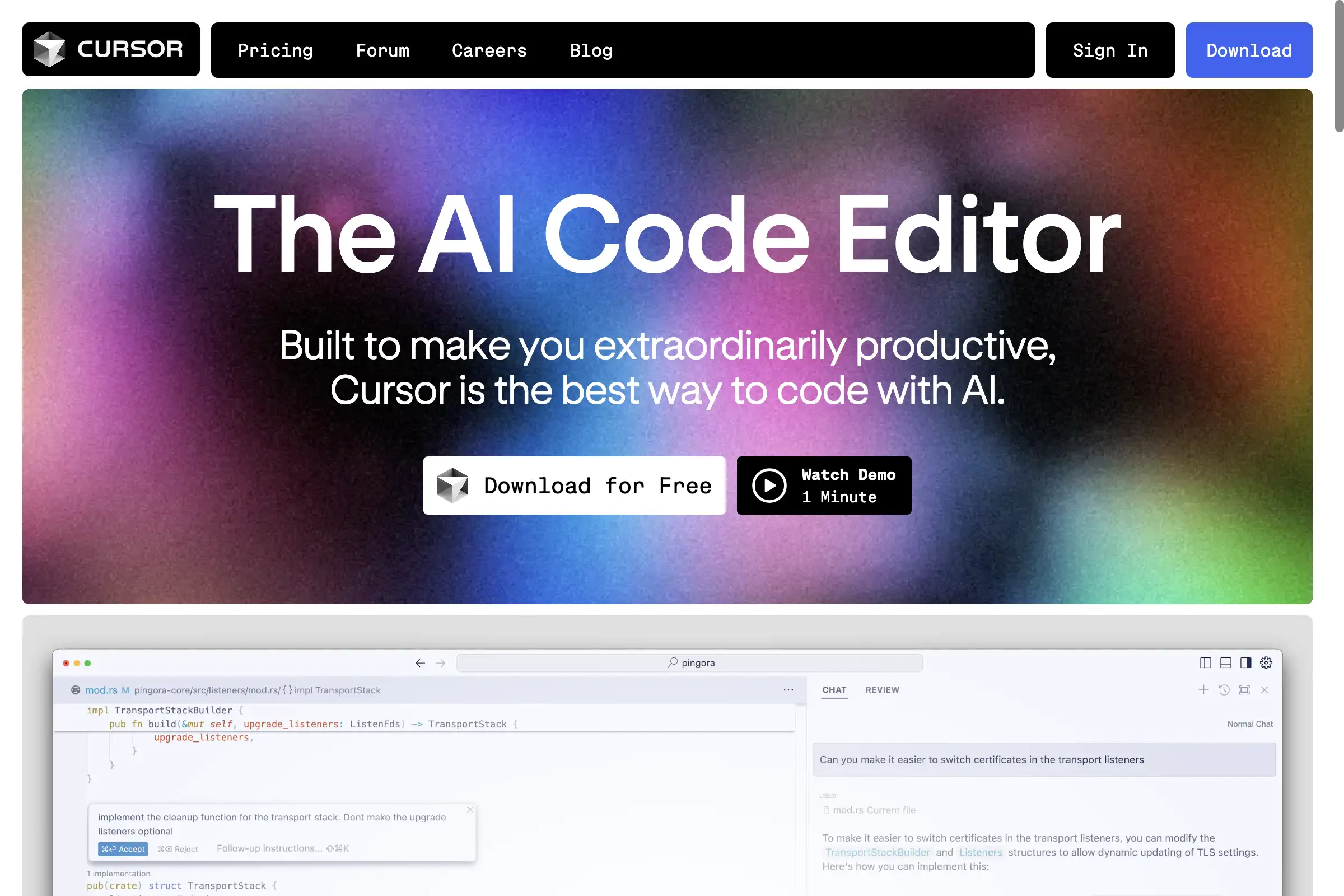 Cursor - The AI-first Code Editor