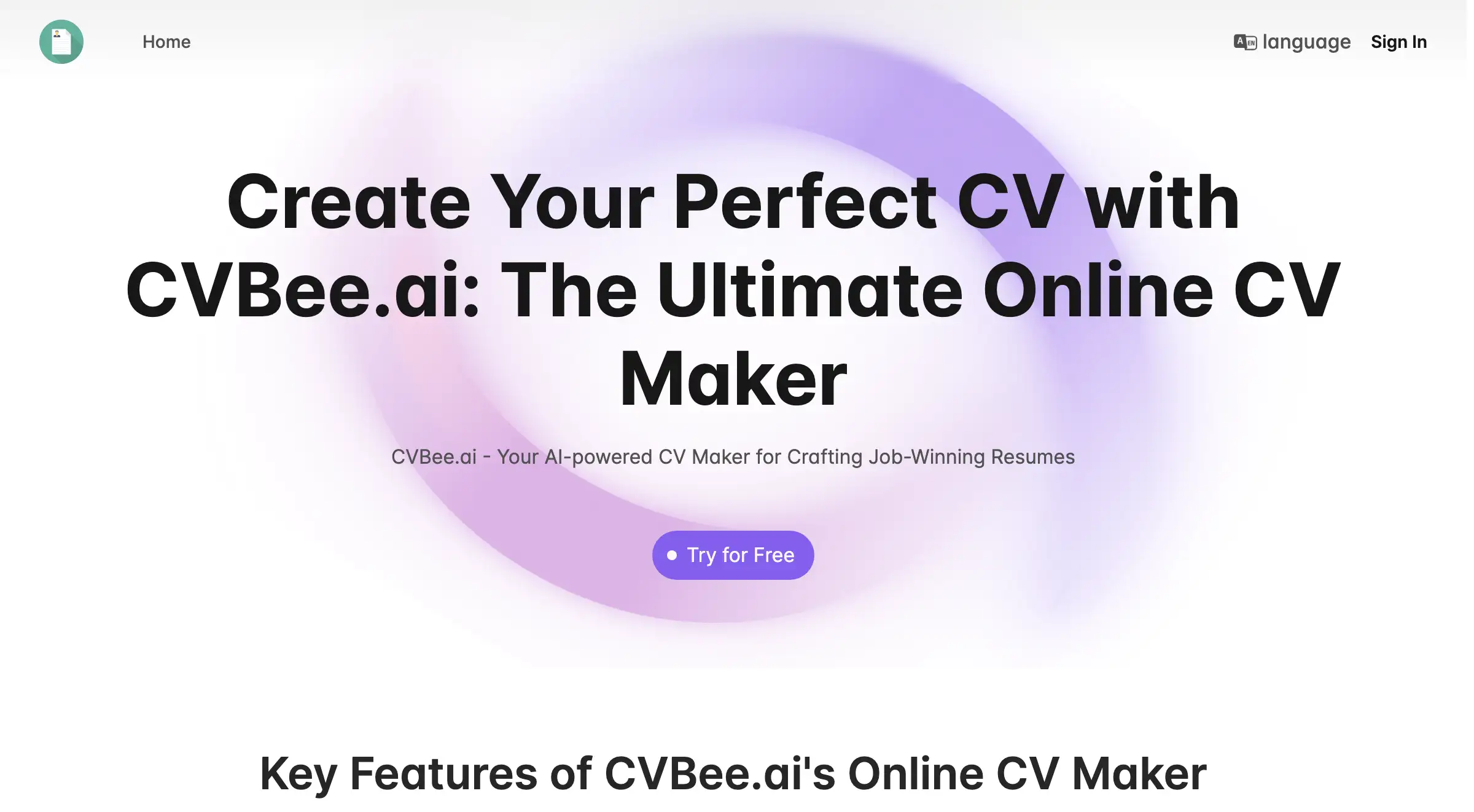 CVBee.ai: AI CV Maker Free Online