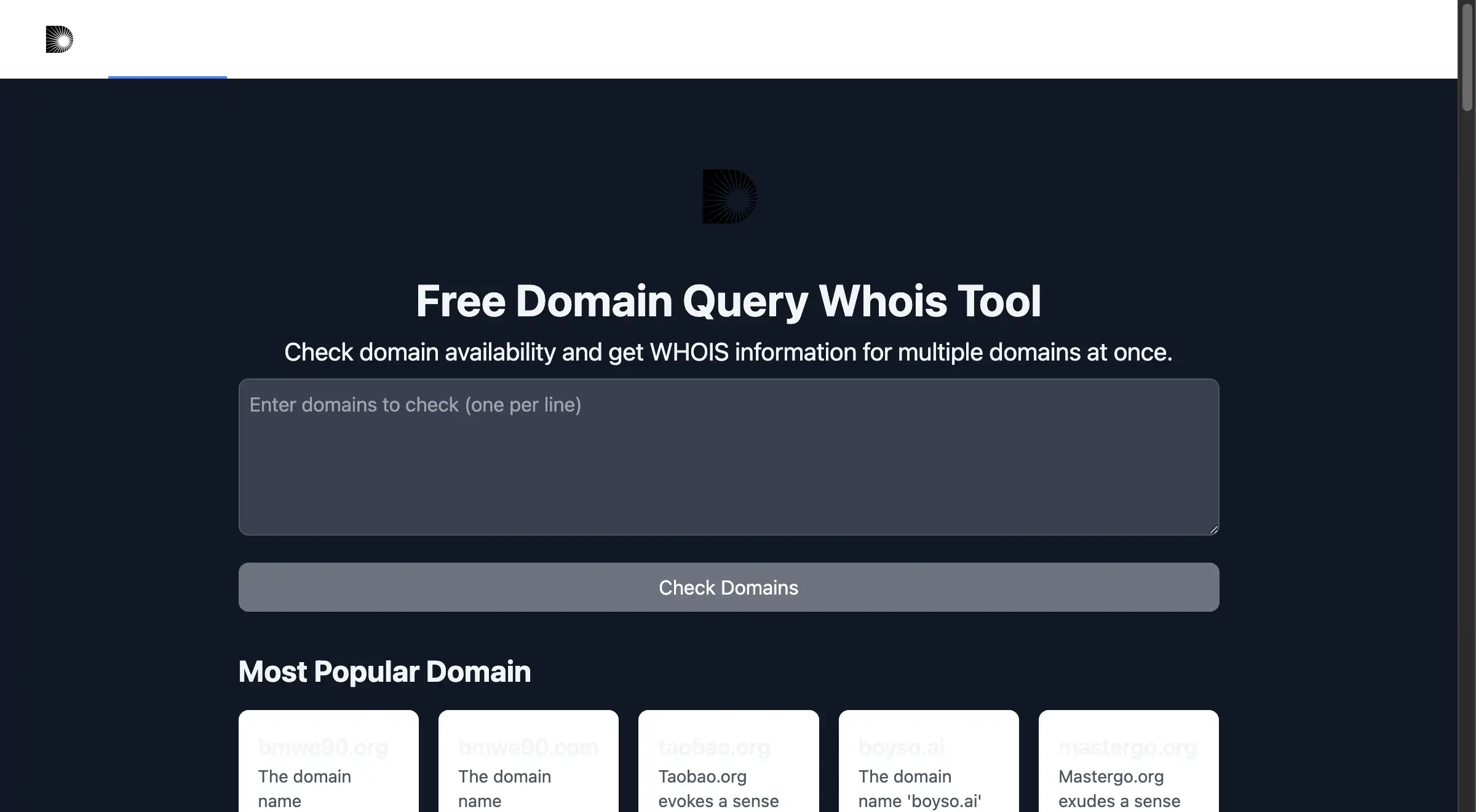 Domain Query Tool