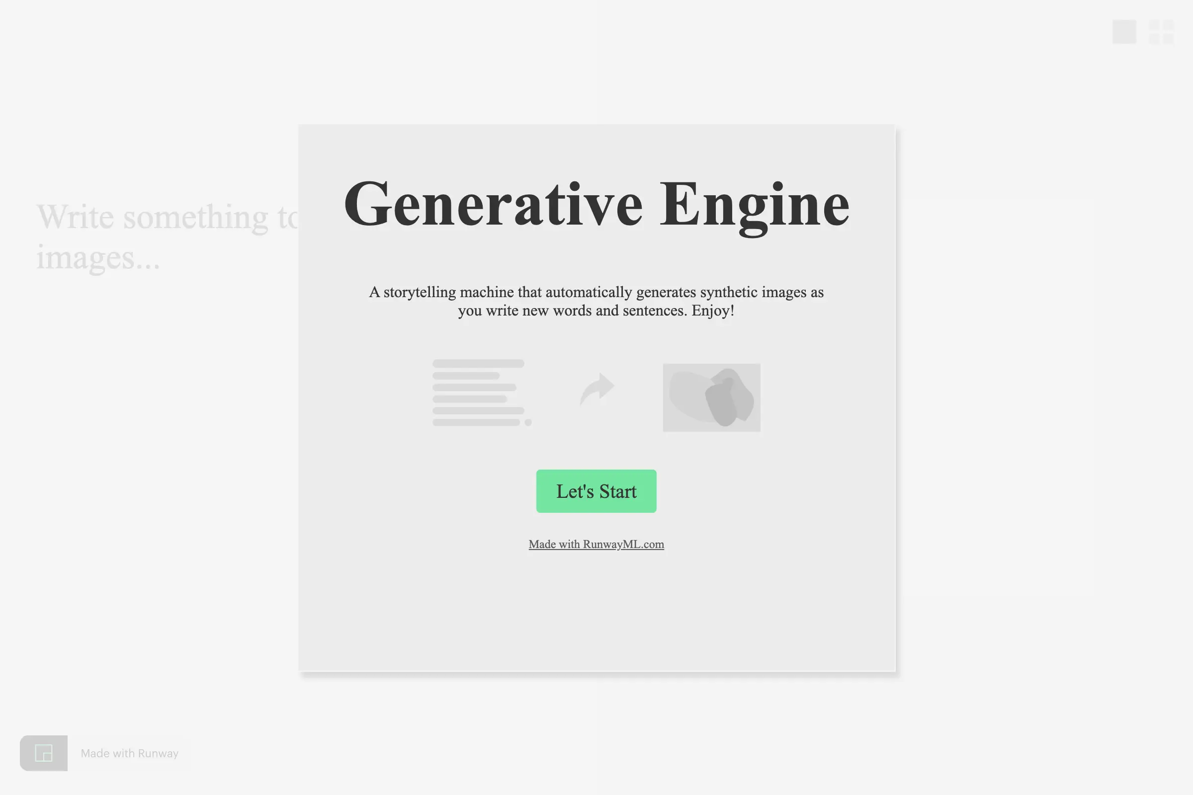 Generative Engine | RunwayML Experiments