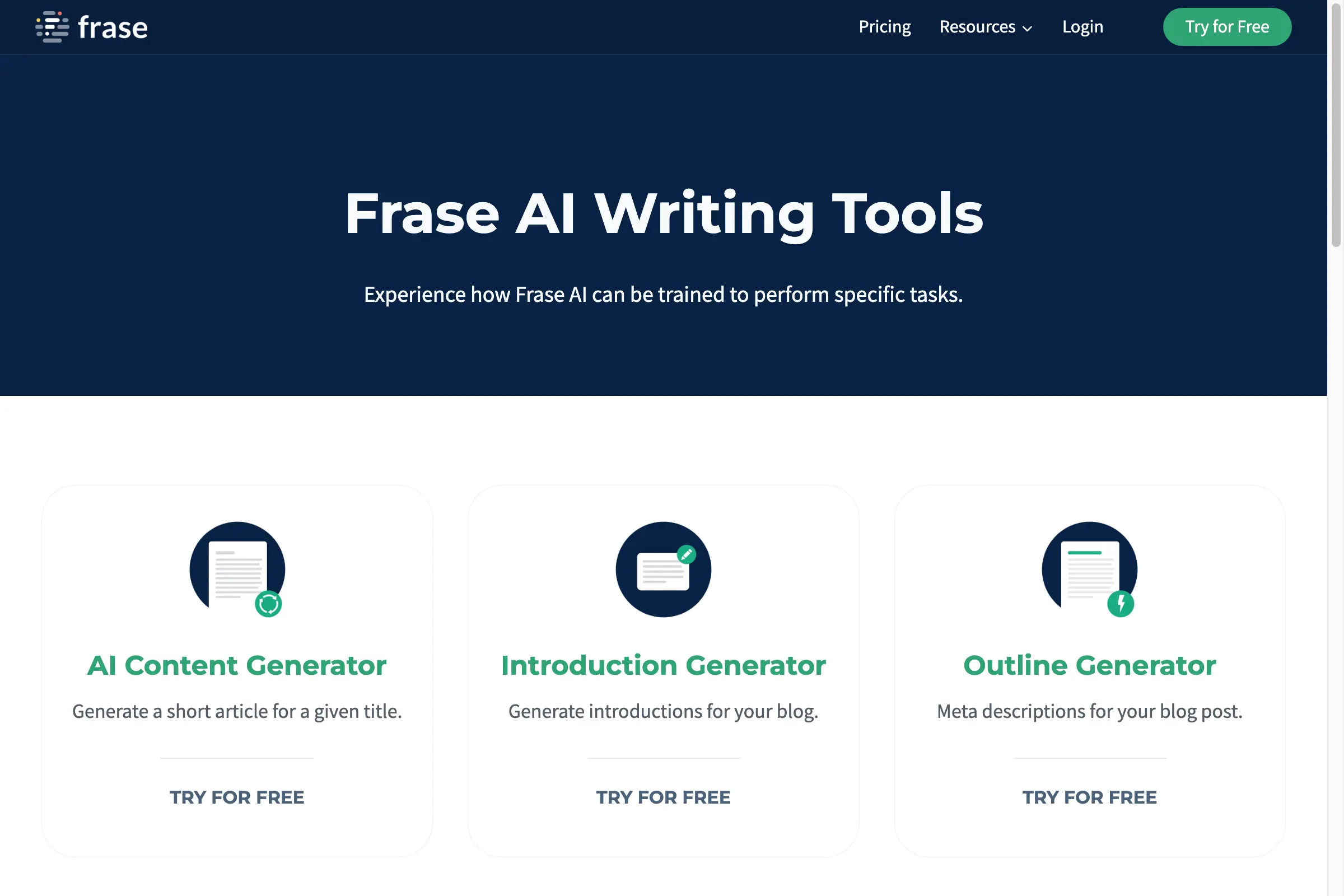 Frase AI Writing And SEO Tools