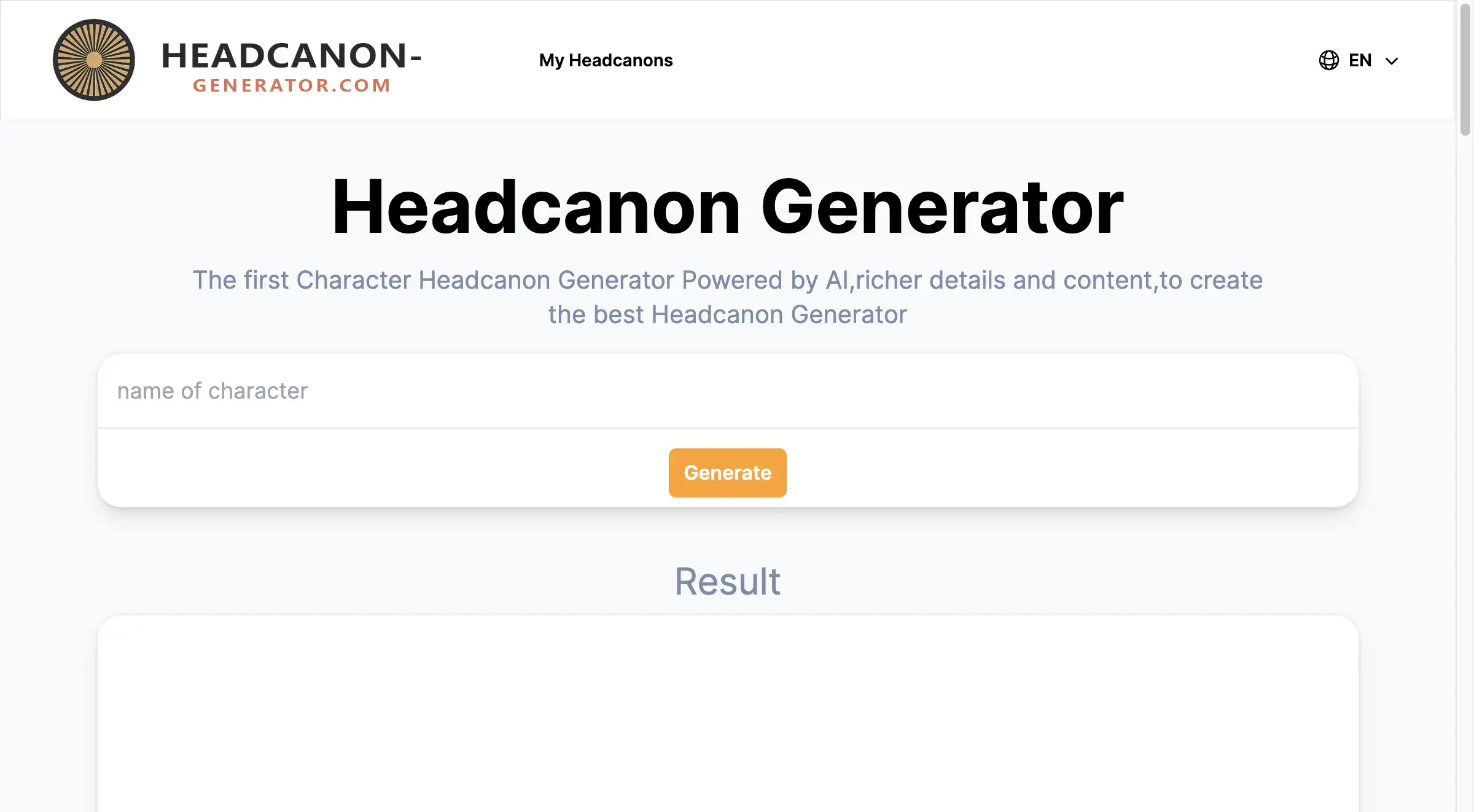 Headcanon Generator