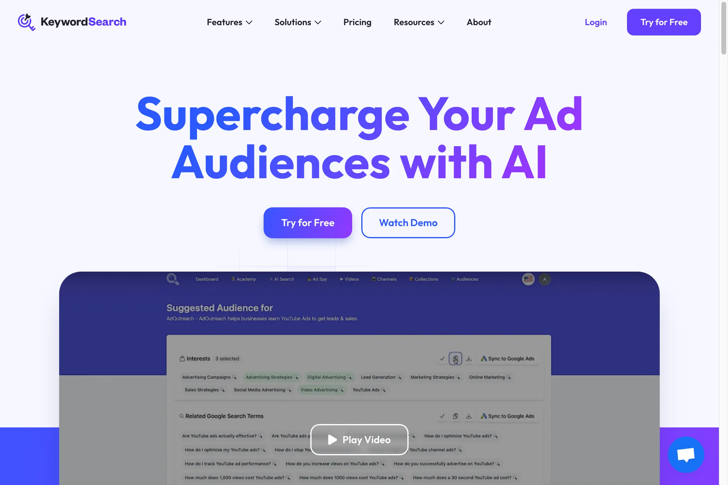 KeywordSearch - SuperCharge Ad Audiences with AI