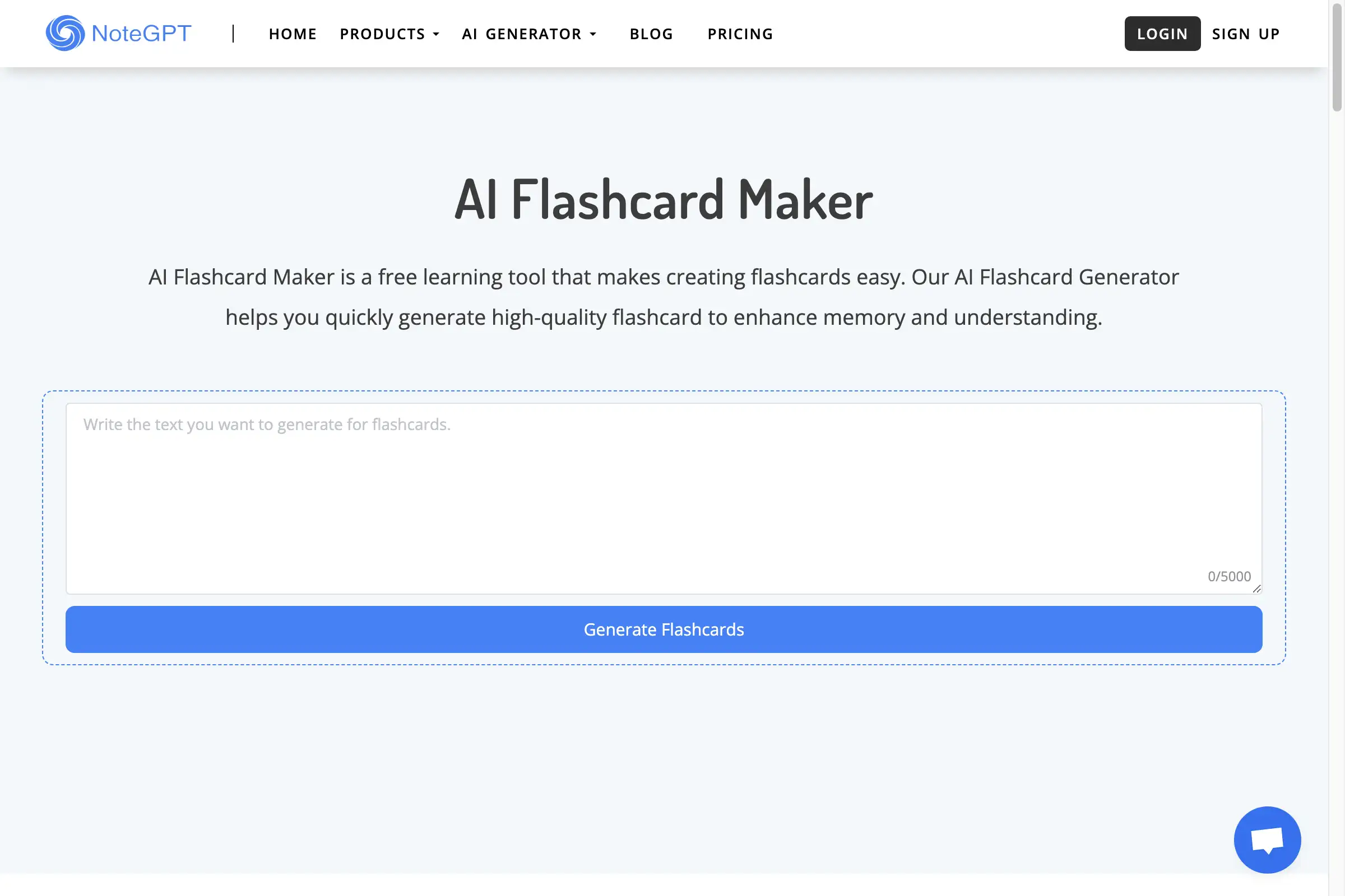 AI Flashcard Maker - Generate FlashCards for Free