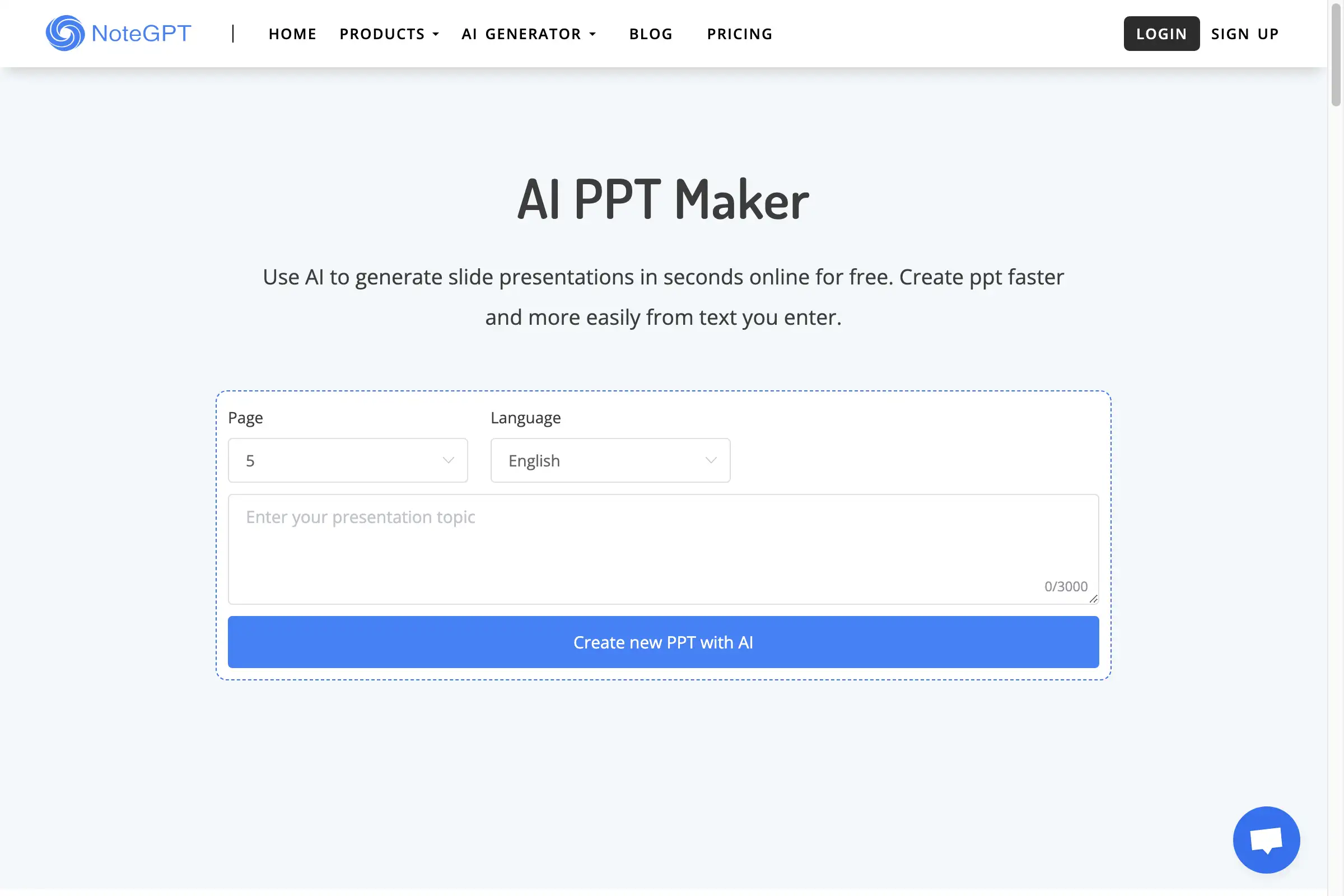 Free AI PPT Maker - NoteGPT