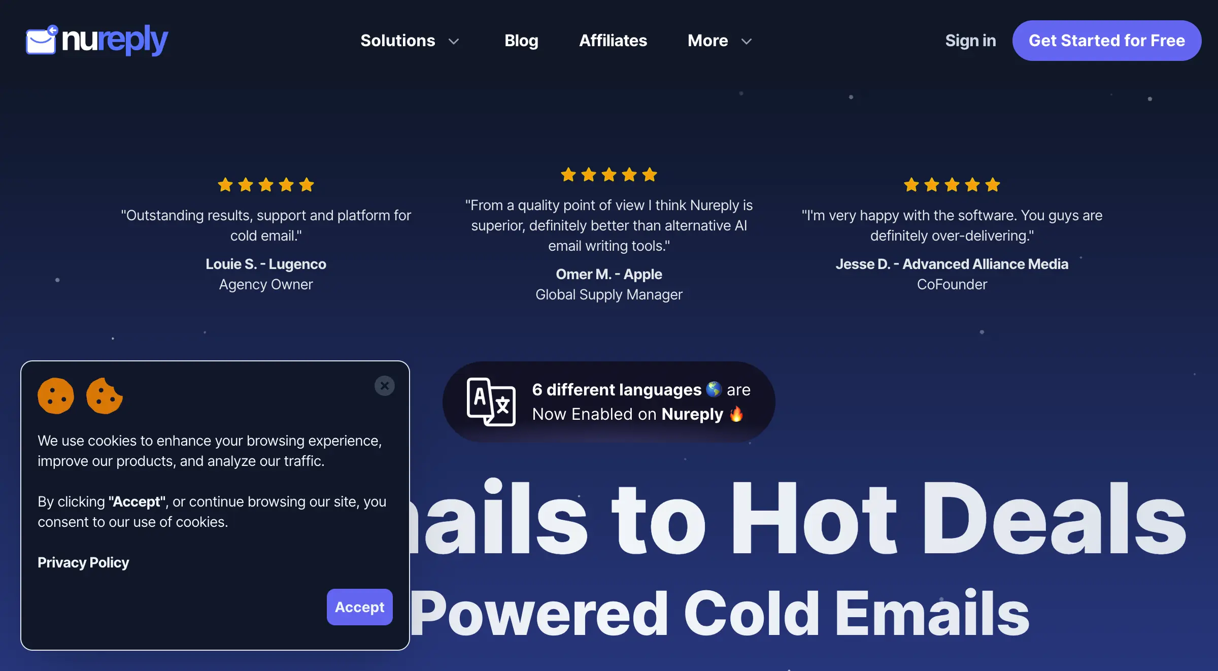 Nureply - AI Powered Cold Email Software