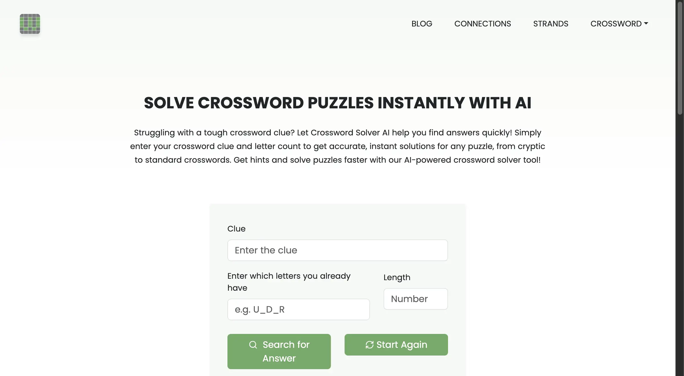 Crossword Solver AI