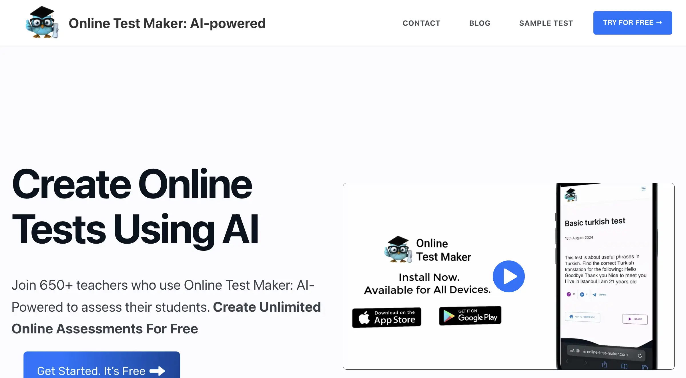 Online Test Maker: AI-Powered