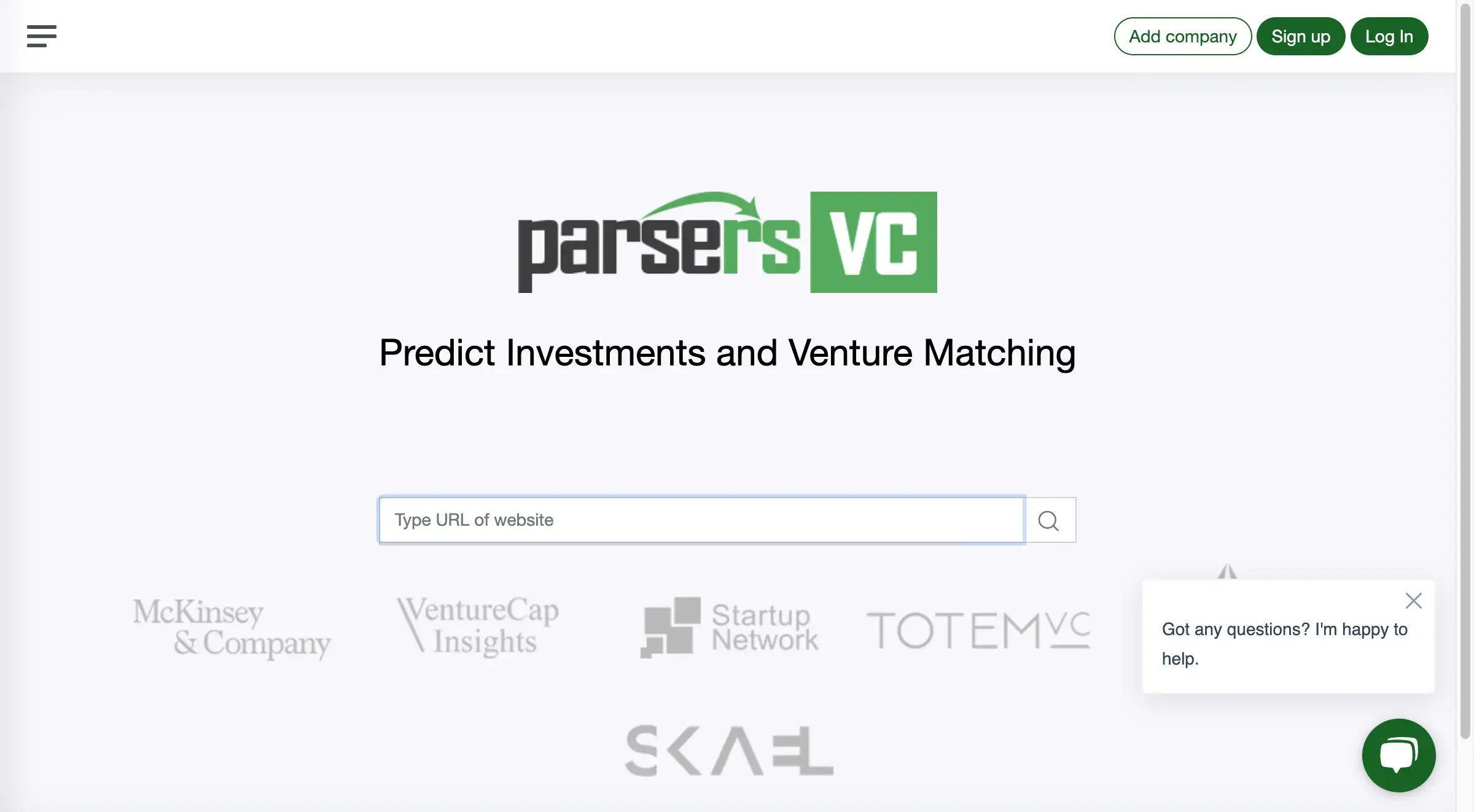 Predict Investments and Venture Matching