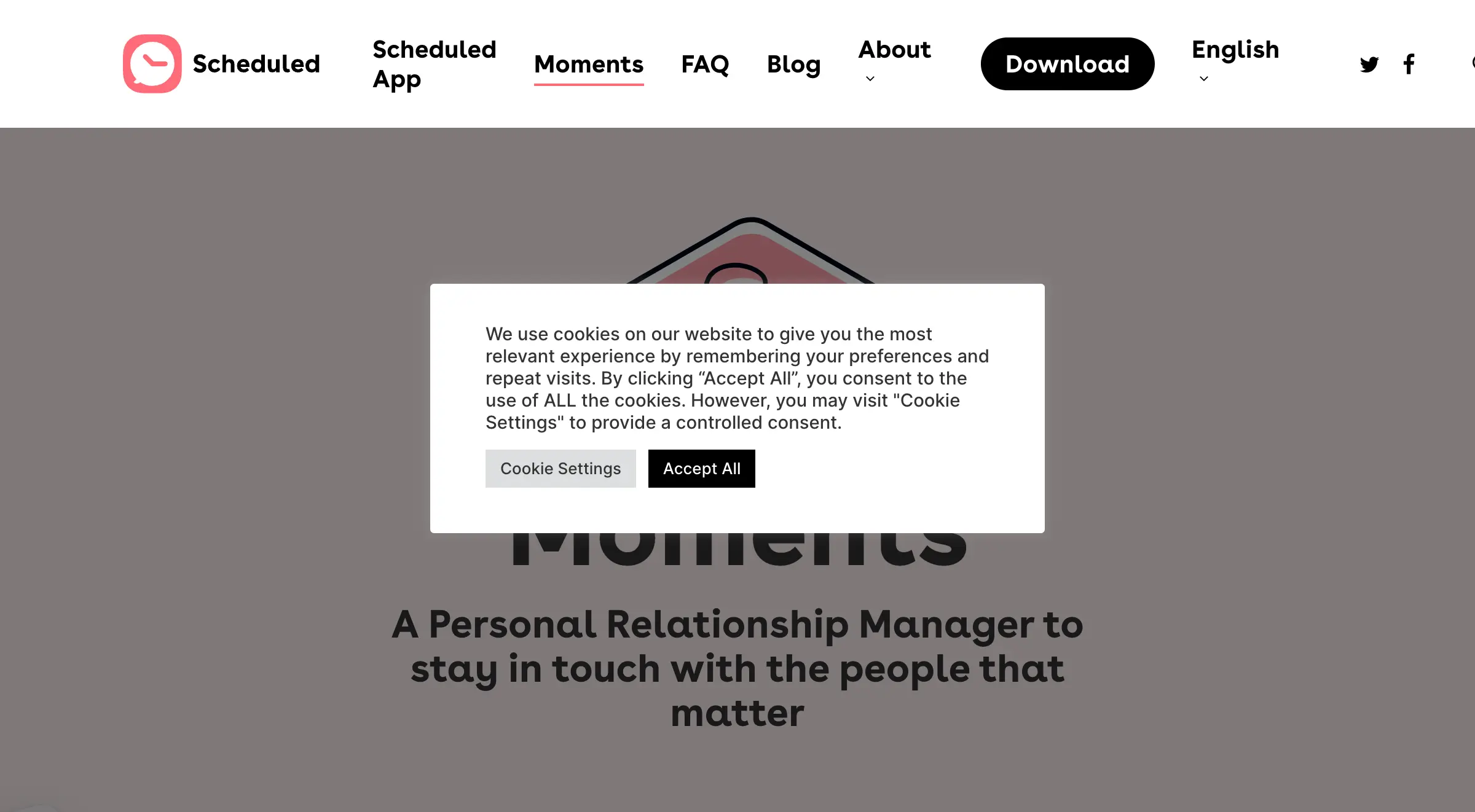 Moments — A Personal Relationship Manager