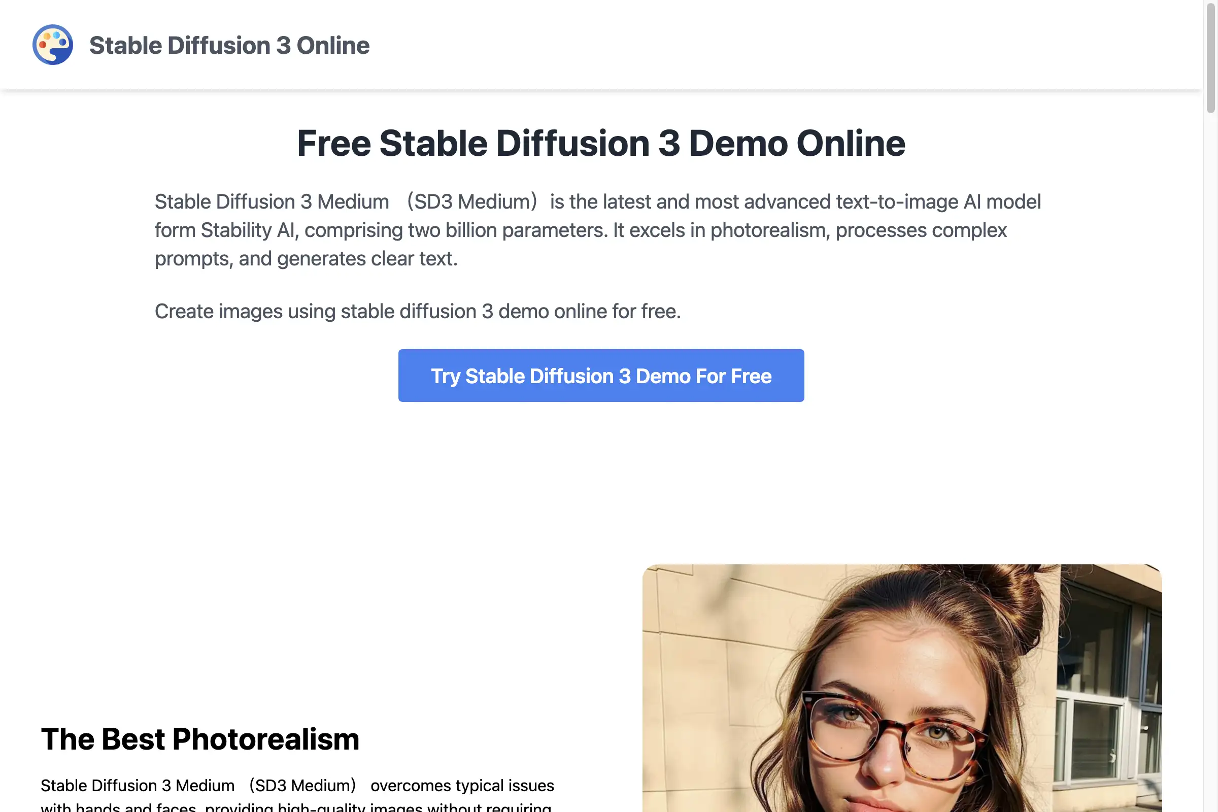 Stable Diffusion 3 Medium Demo Online