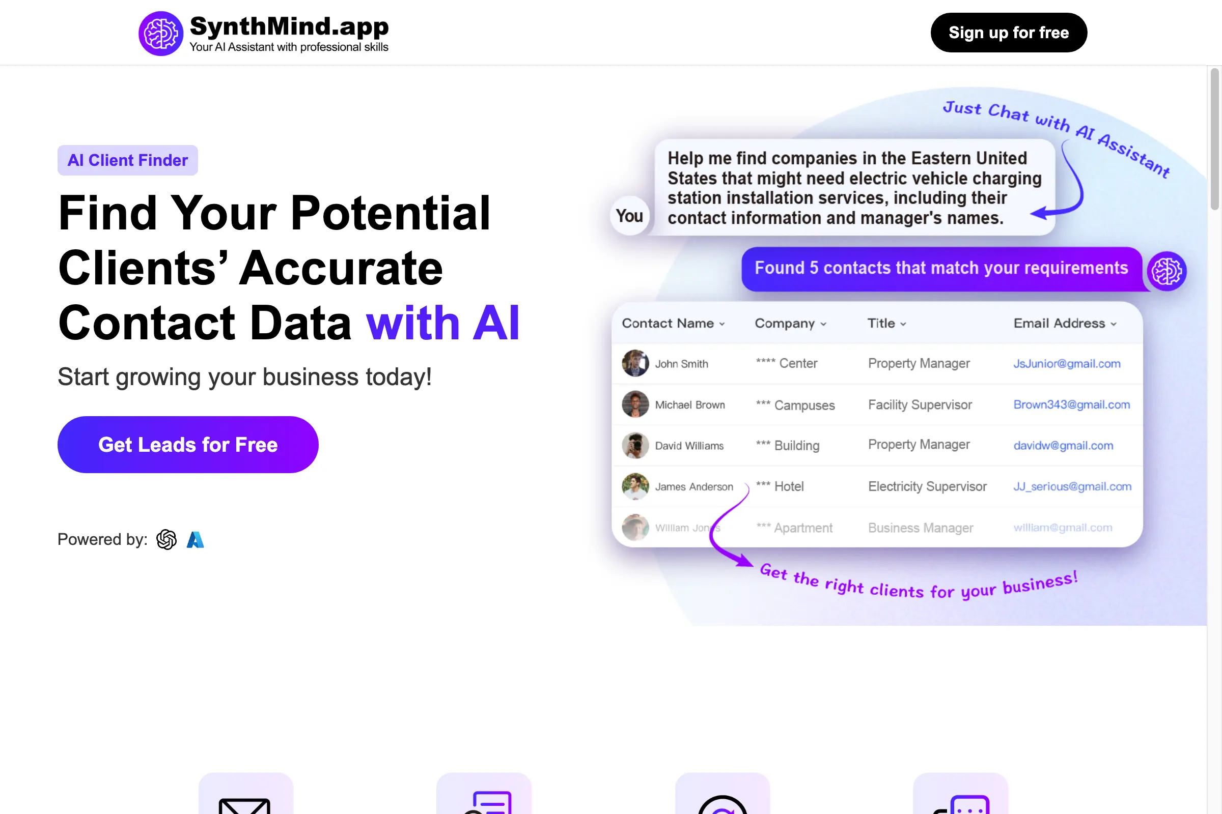 AI Client Finder by SynthMind