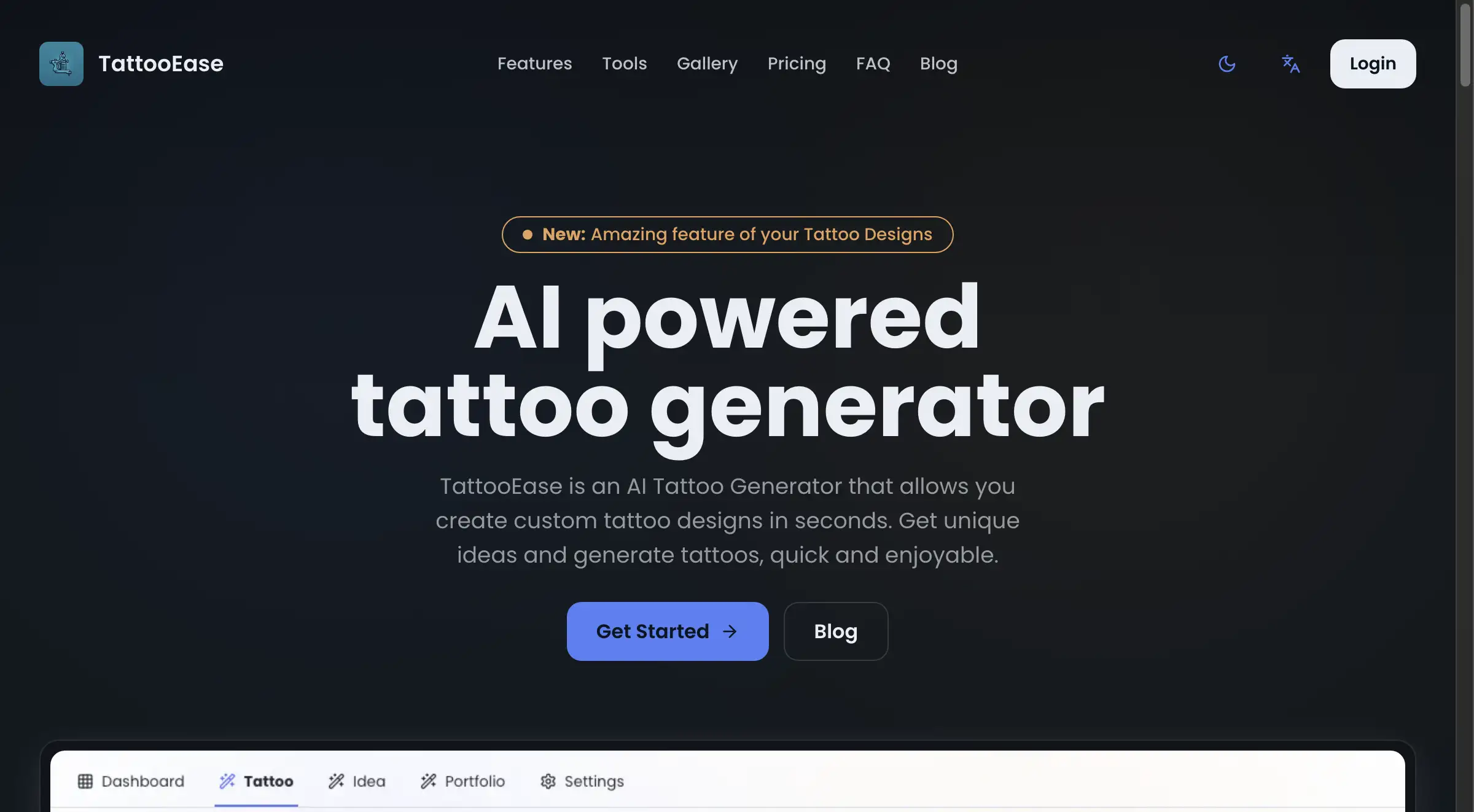 TattooEase AI Tattoo Generator