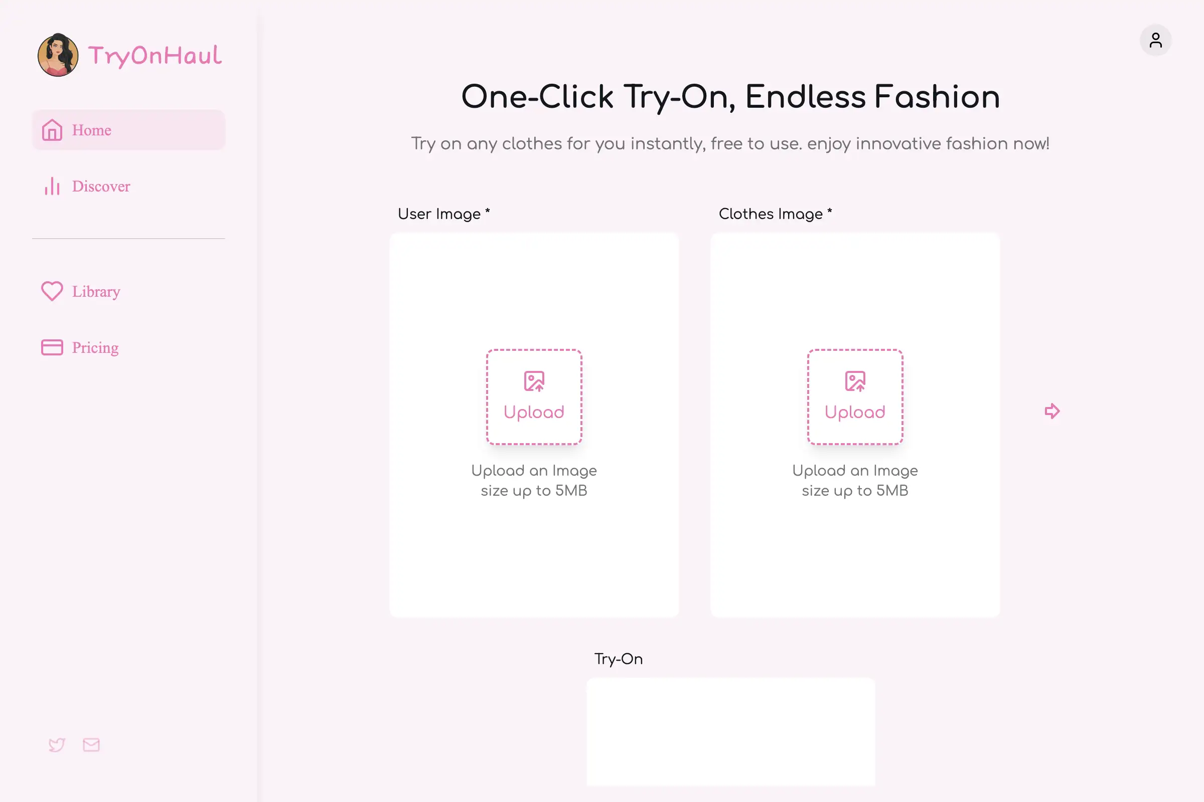 TryOnHaul.app - One-Click Try-On, Endless Fashion