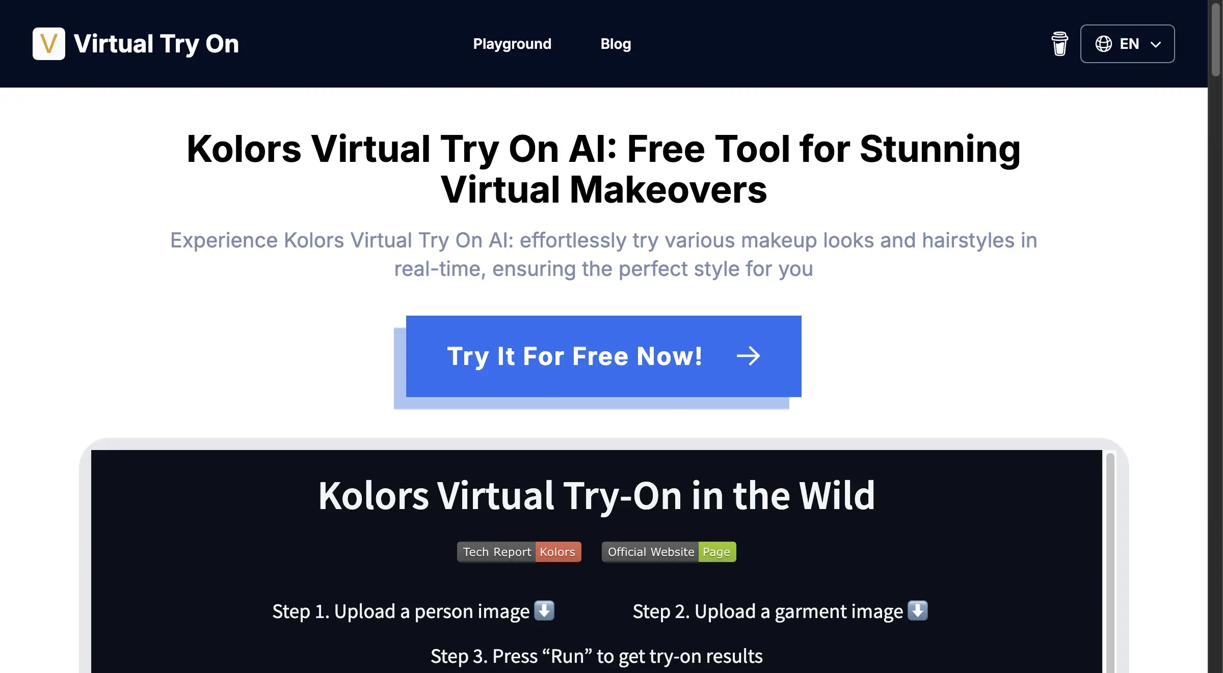 Kolors Virtual Try On AI