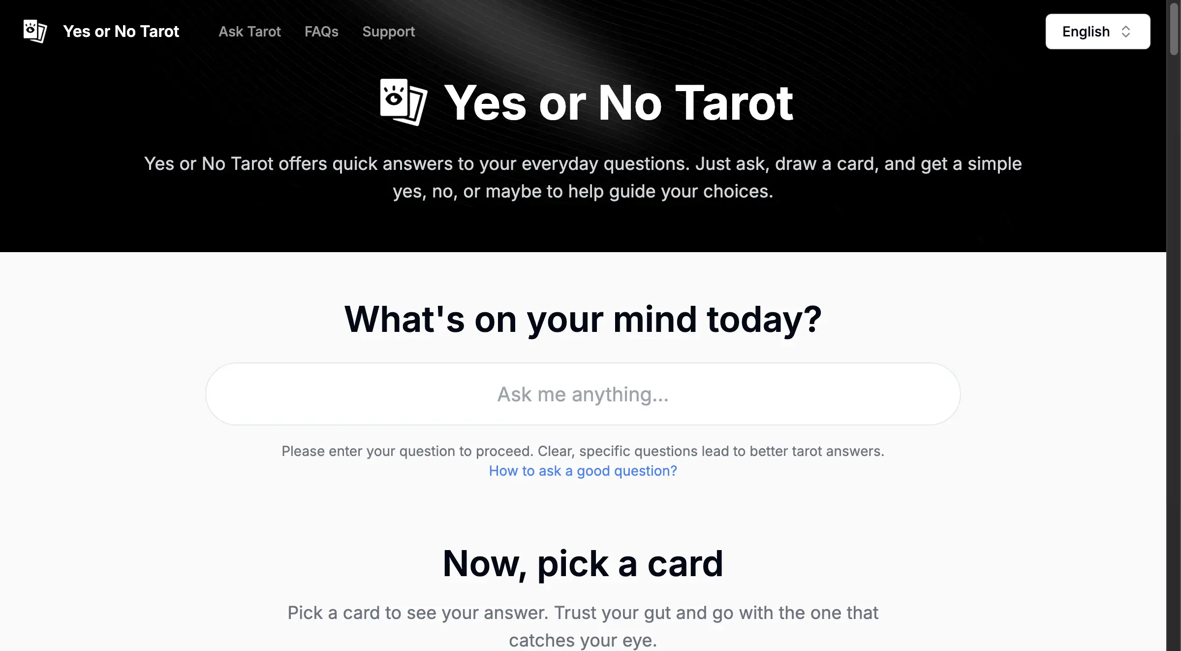 Yes or No Tarot