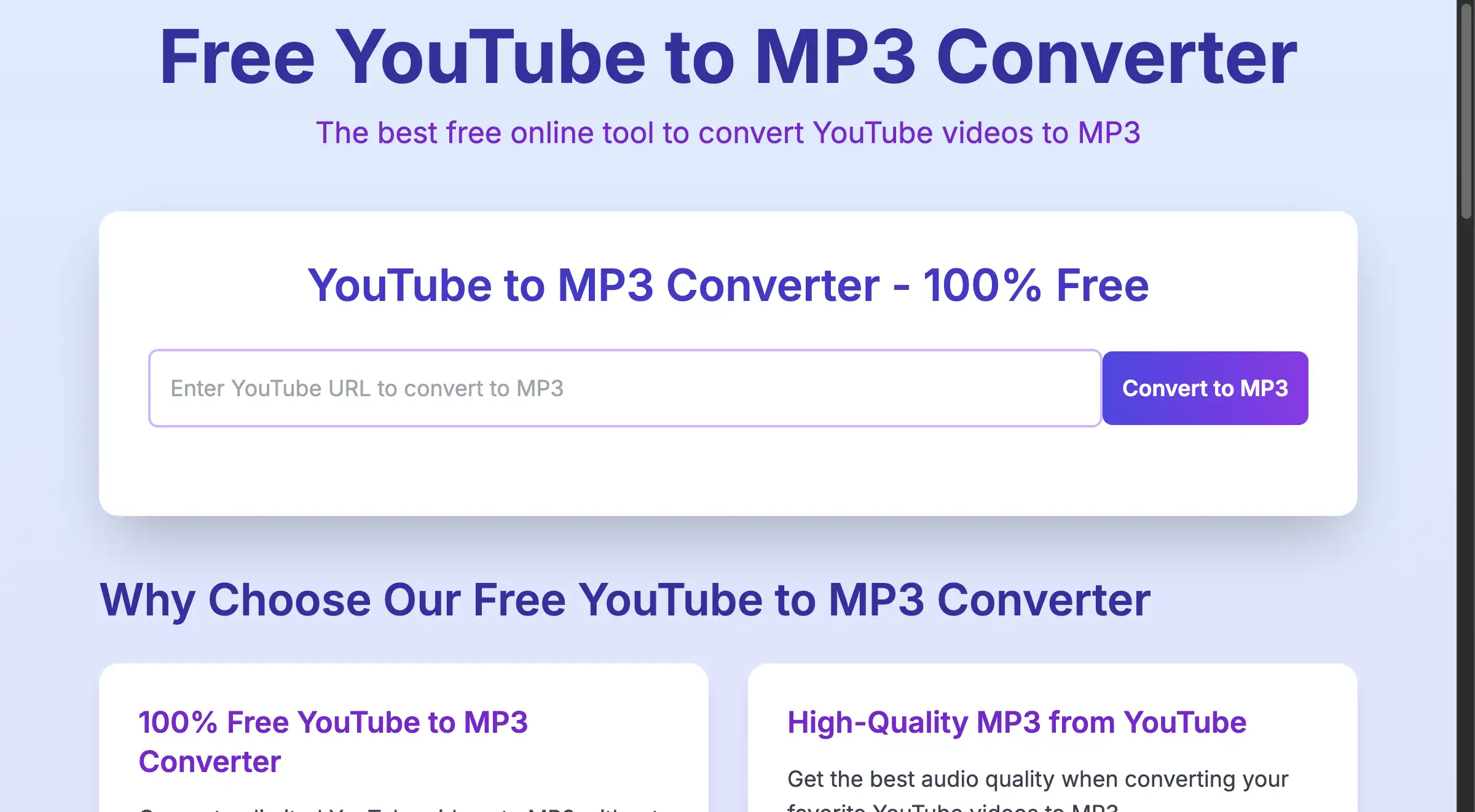 YouTube to MP3 Converter