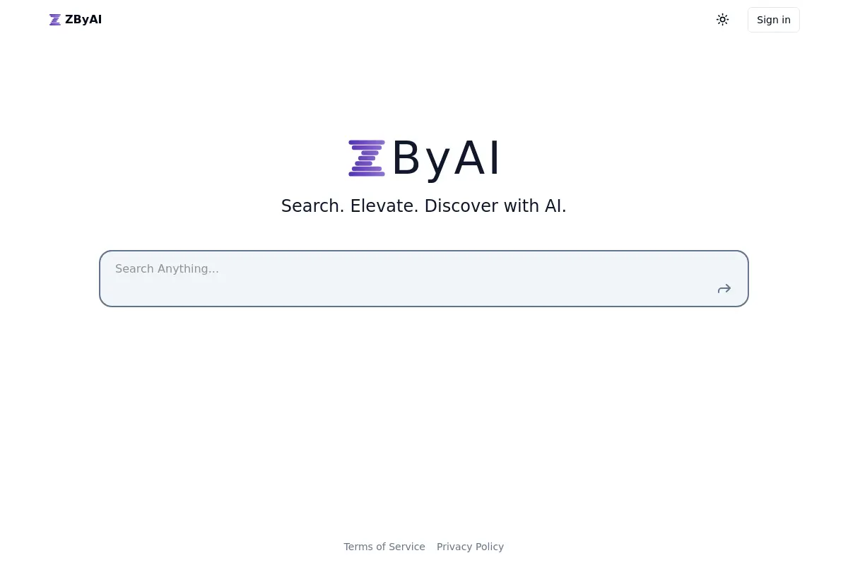 ZByAI - AI-Enhanced Search