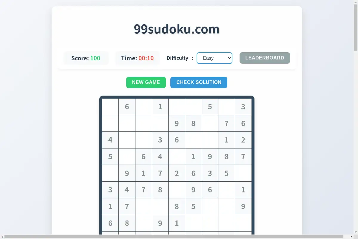 9x9 Sudoku