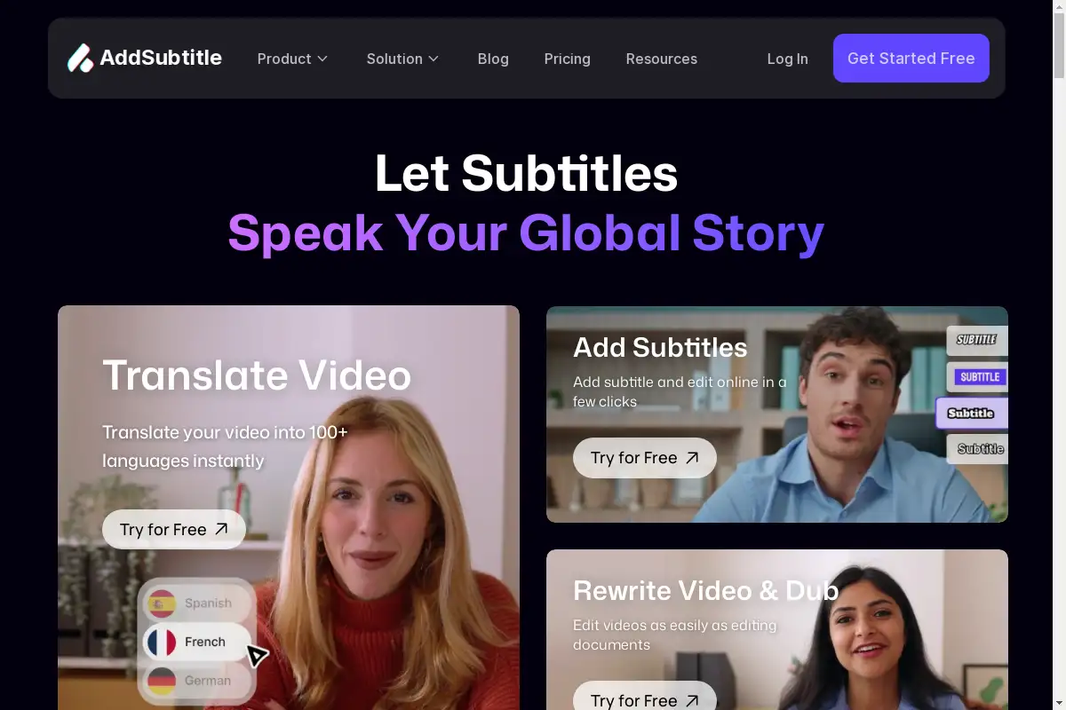 AddSubtitle