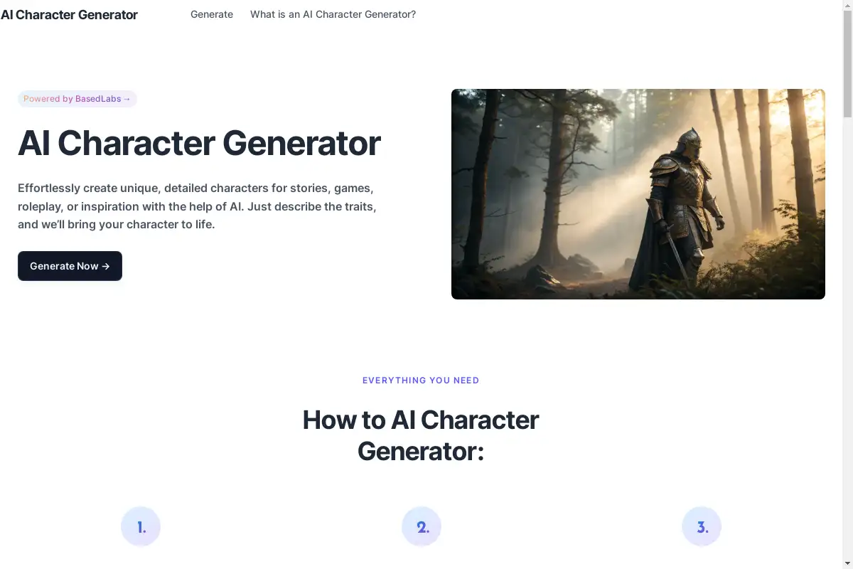 AI Character Generator