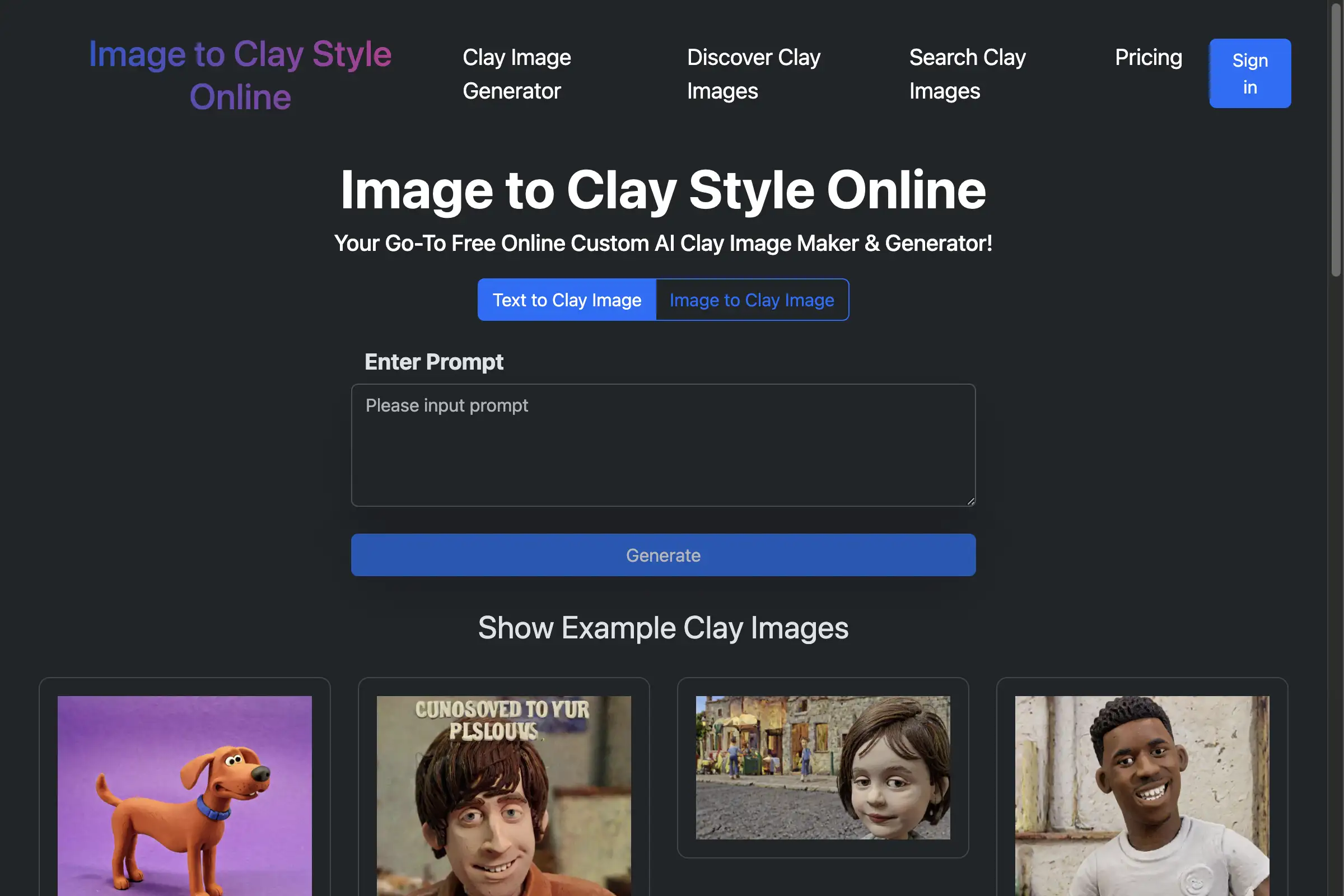 Image to Clay Style Online