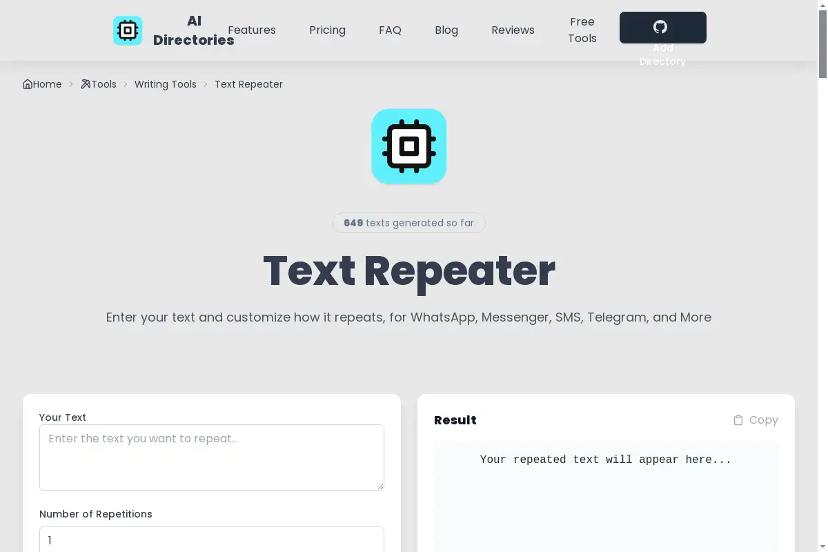 Text Repeater