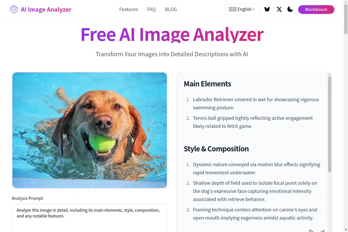 AI Image Analyzer