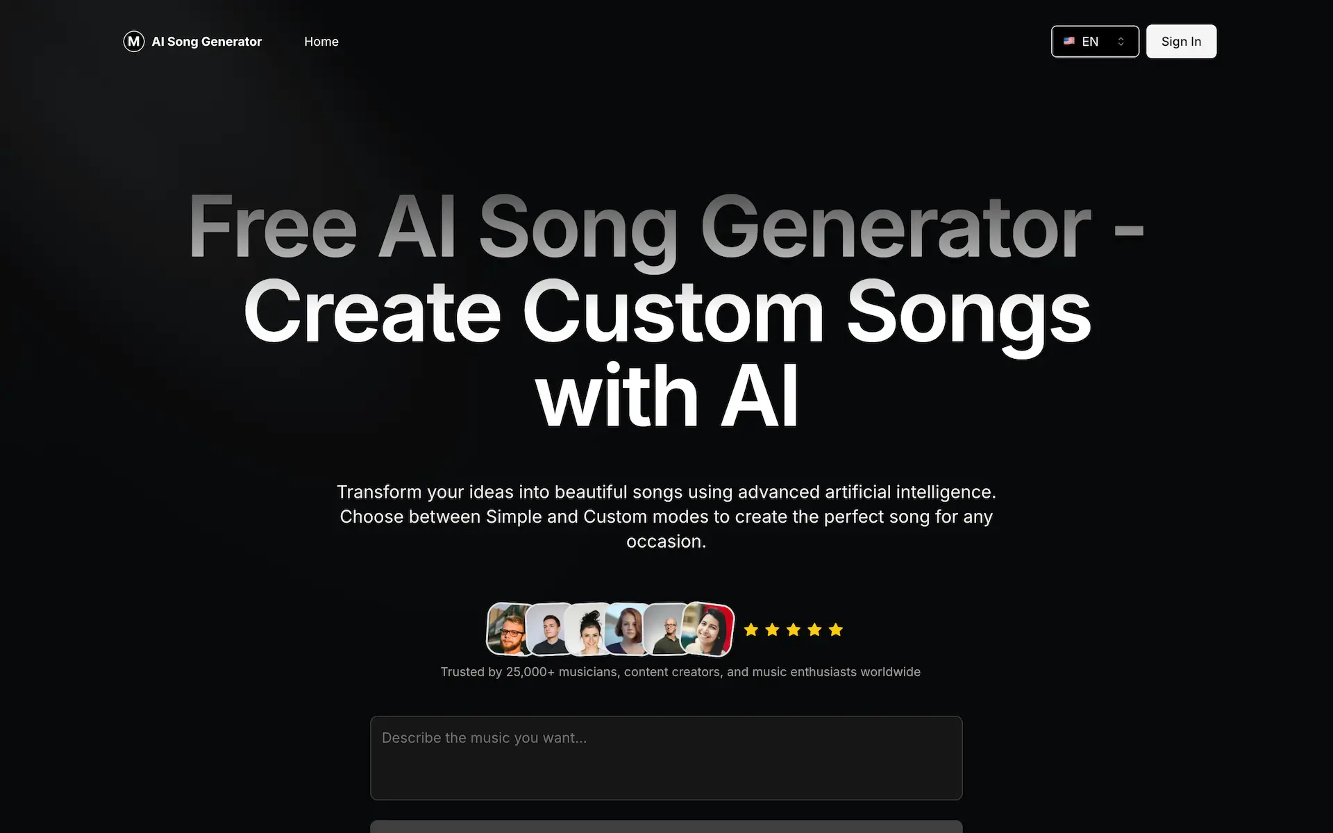 Free AI Song Generator