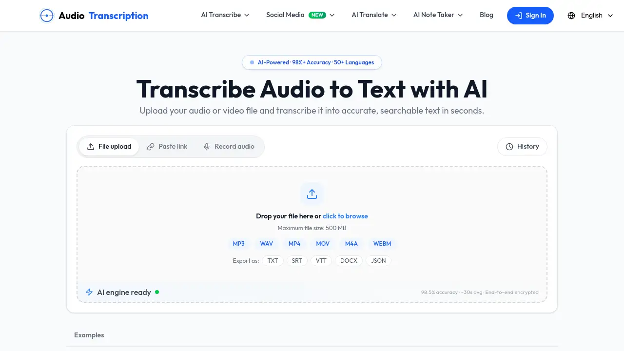 Transcribe Audio to Text with AI