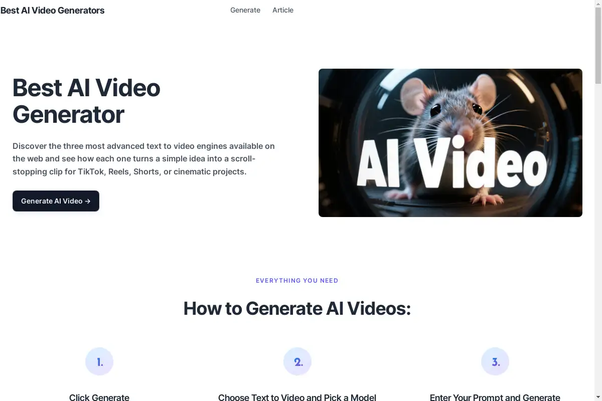 Best AI Video Generator