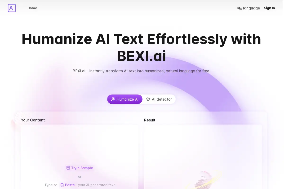 Bexi.ai: Free AI Humanizer and AI Detector