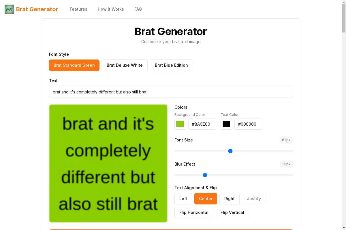 Brat Generator