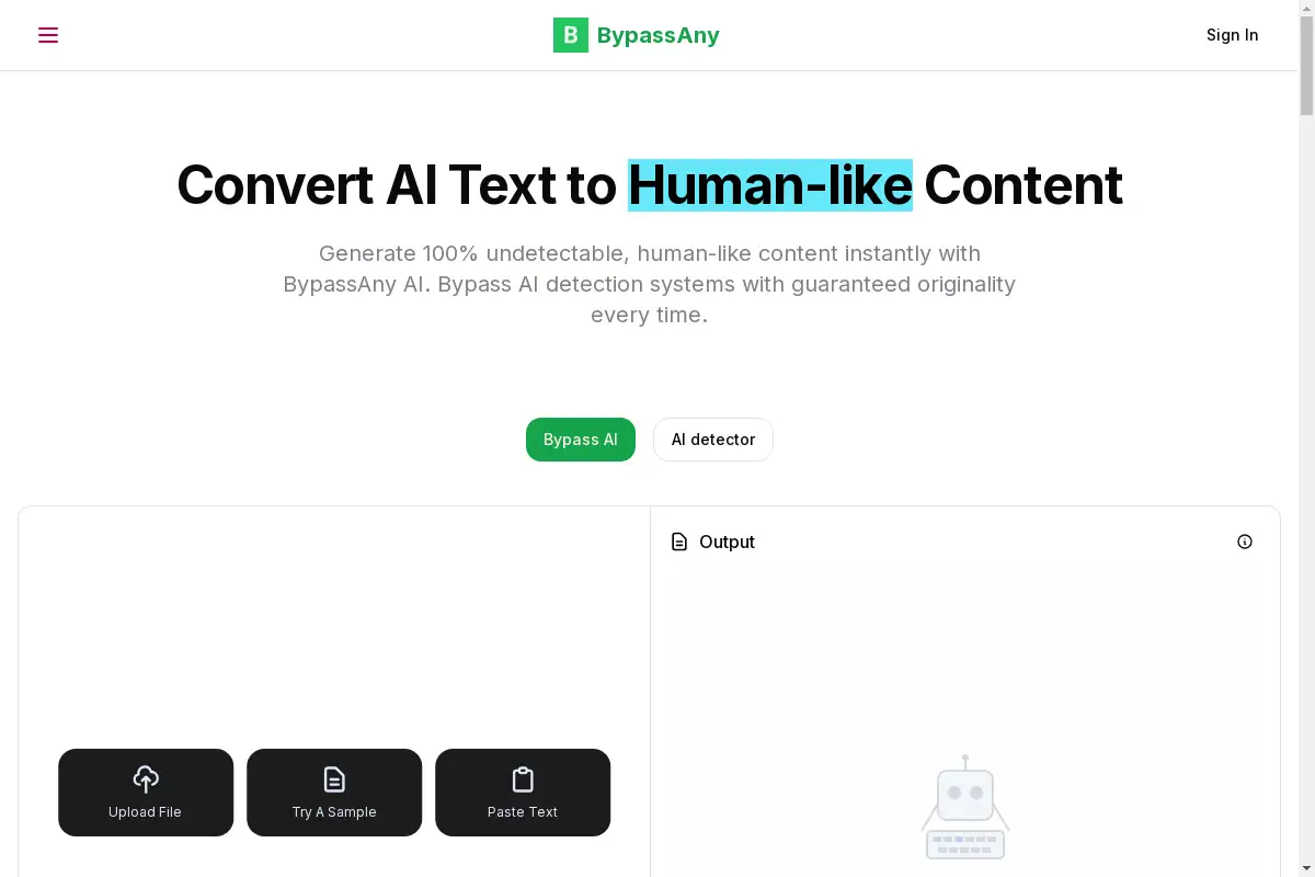 BypassAny - Humanize AI Content