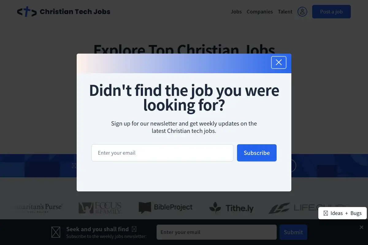 Christian Tech Jobs