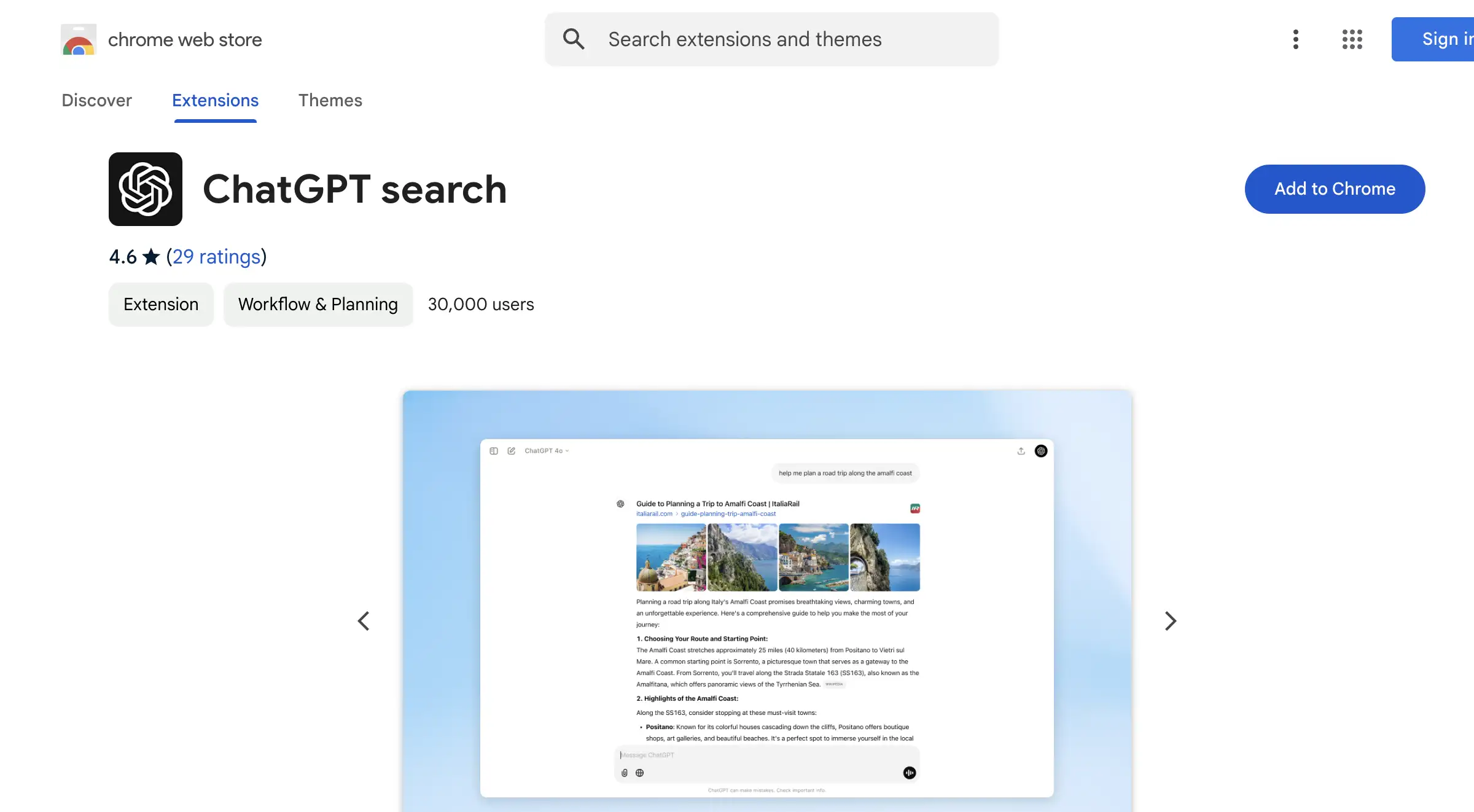 ChatGPT search