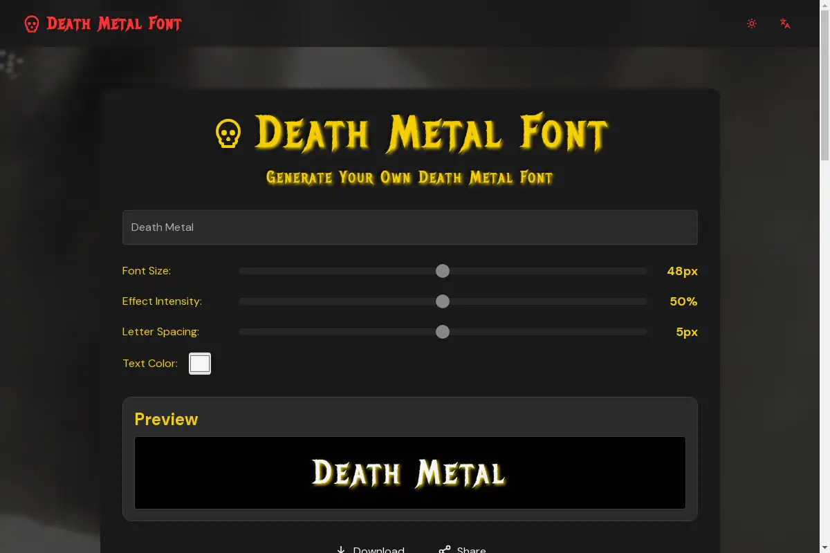 Death Metal Font 