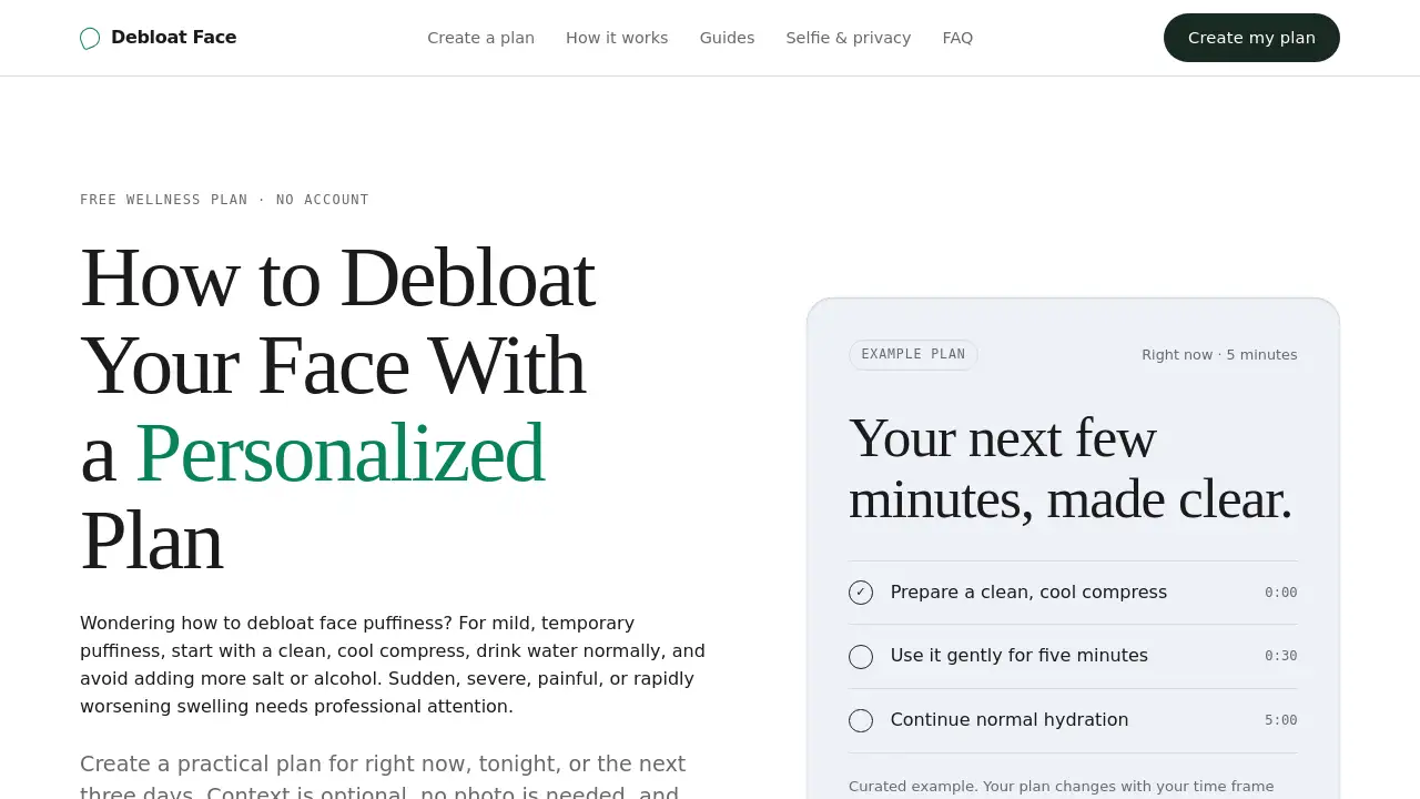 Debloat Face