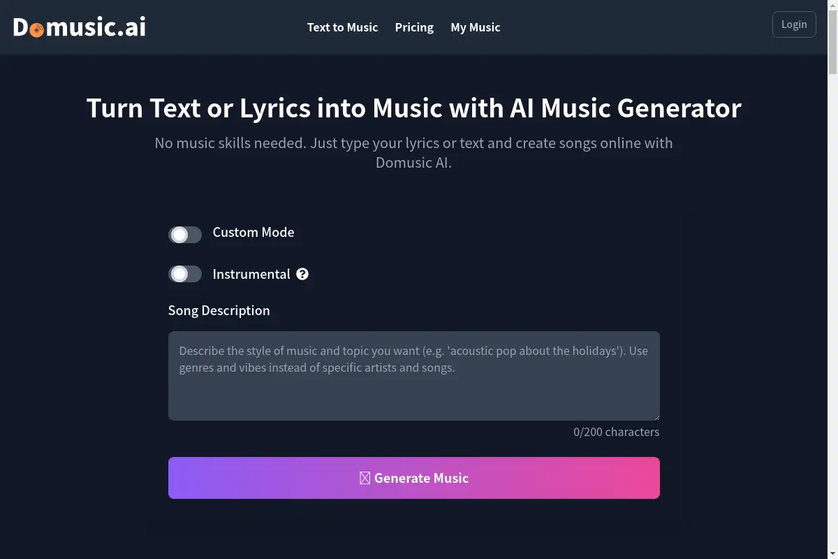 Domusic AI